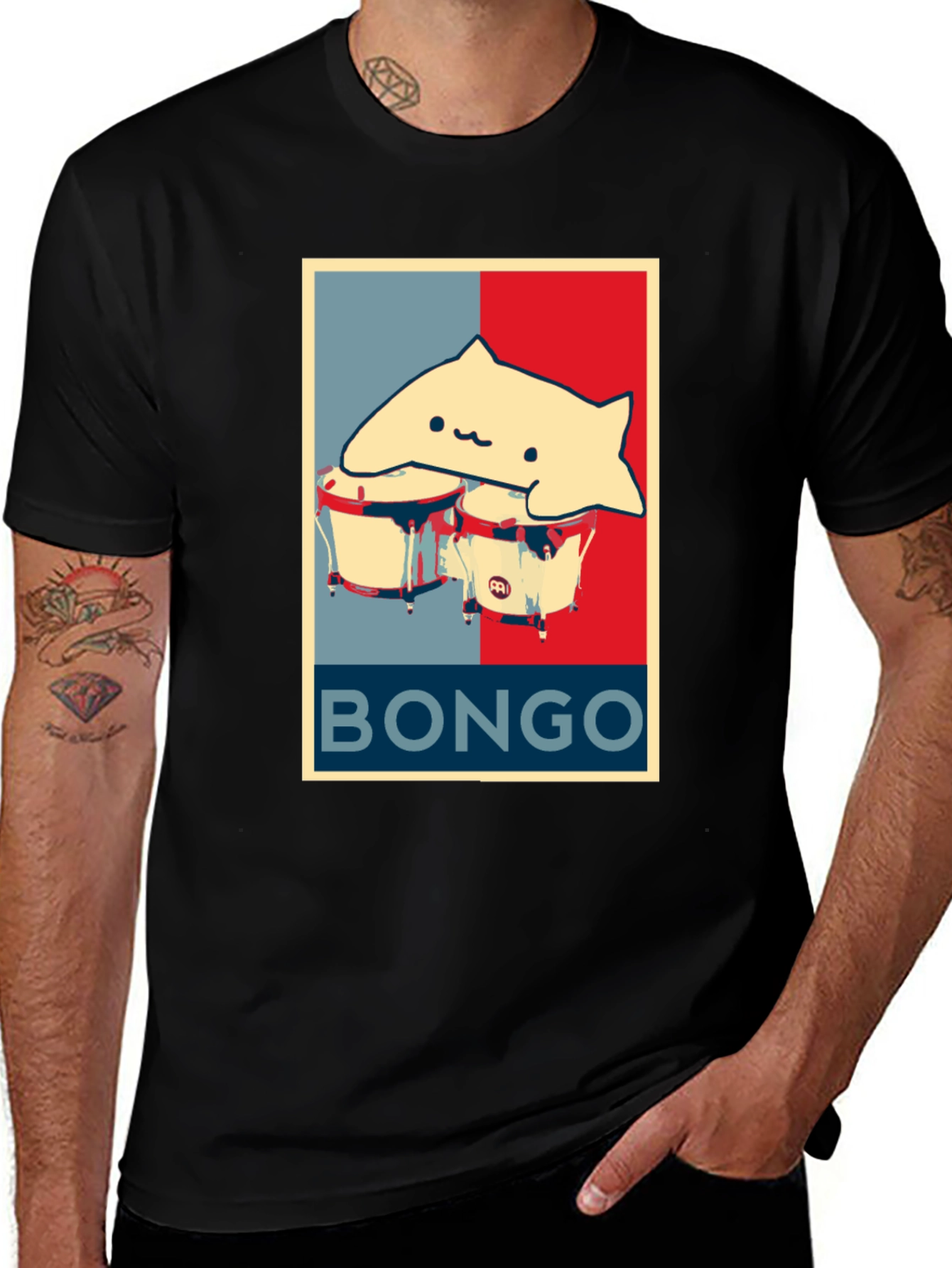 Bongo Cat T-Shirt - Musical Meme Tee
