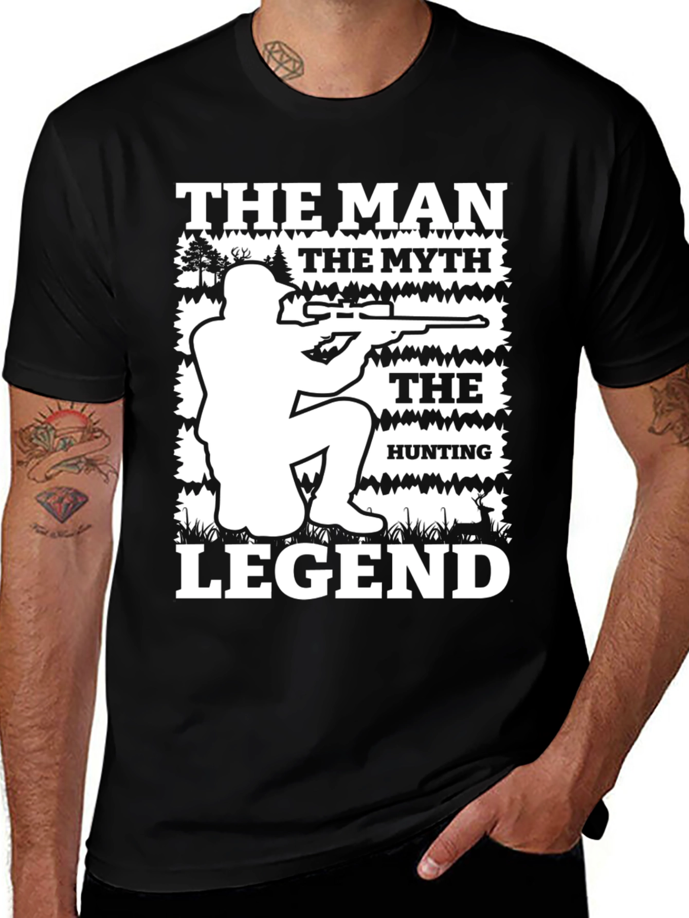 Variant 10 of The Man The Myth Hunting Legend Graphic T-Shirt
