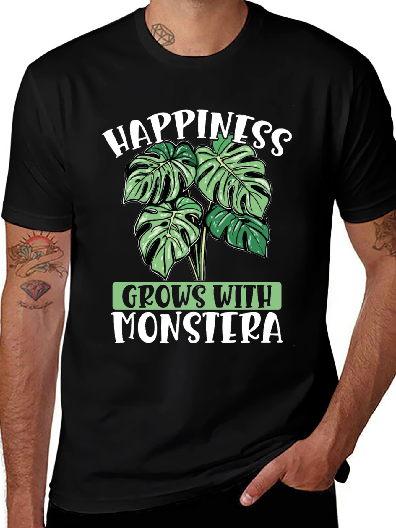Happiness Grows With Monstera T-Shirt