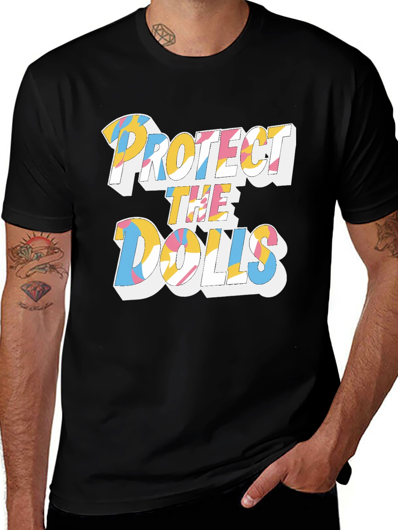Variant 5 of Protect the Dolls Graphic Print Tee