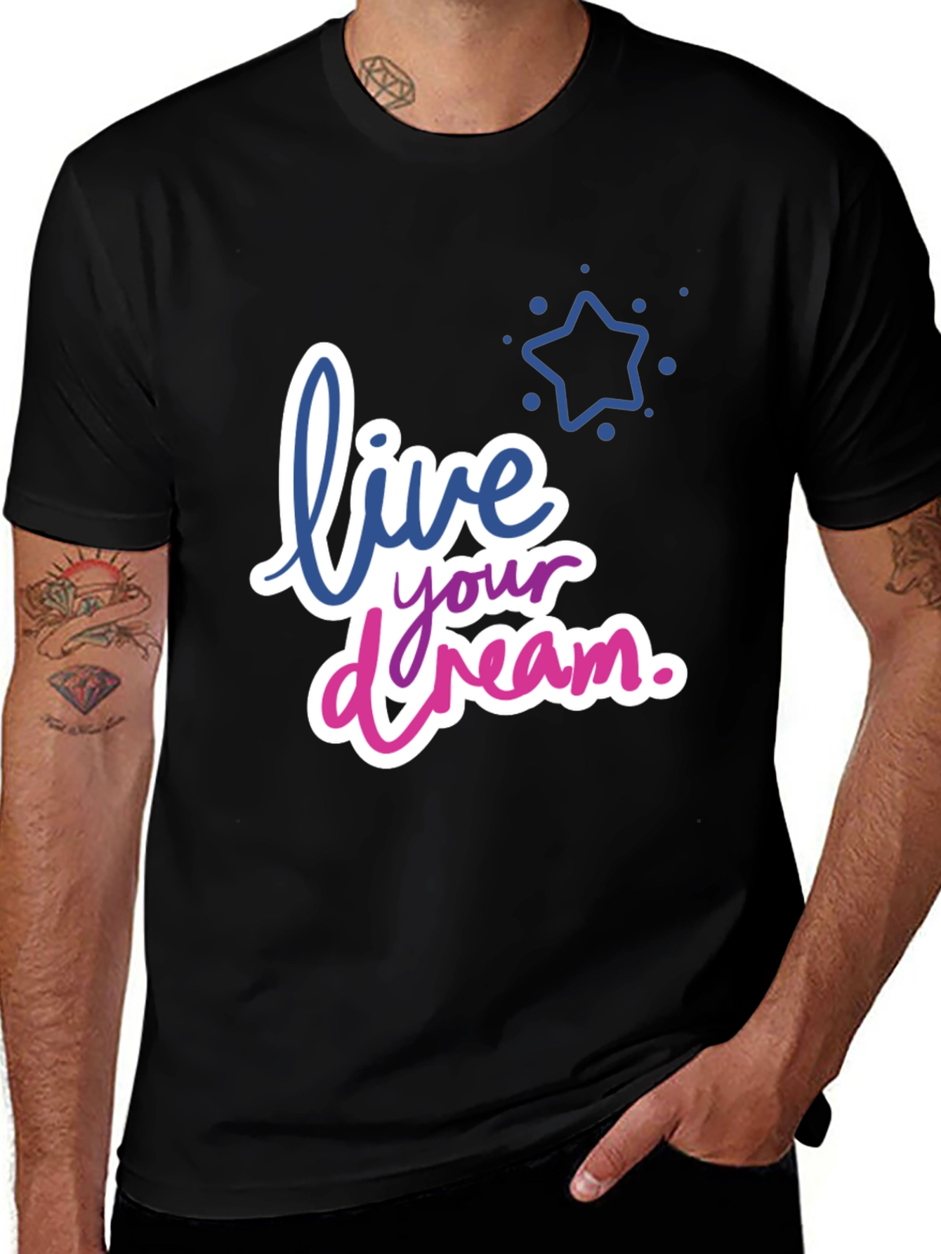 Variant 3 of Live Your Dream Graphic T-Shirt