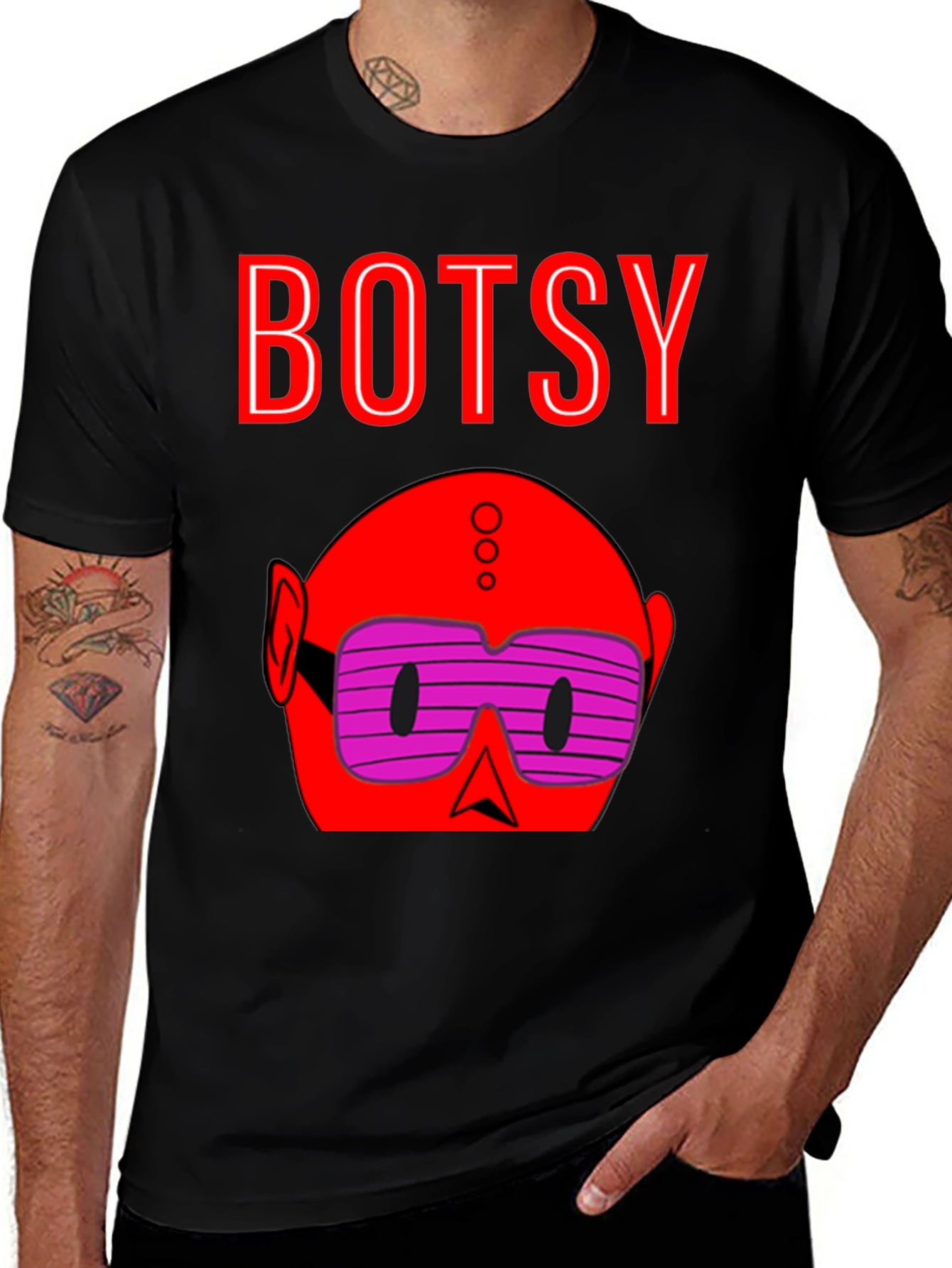 Variant 15 of Botsy Graphic T-Shirt - Cool Cartoon Tee