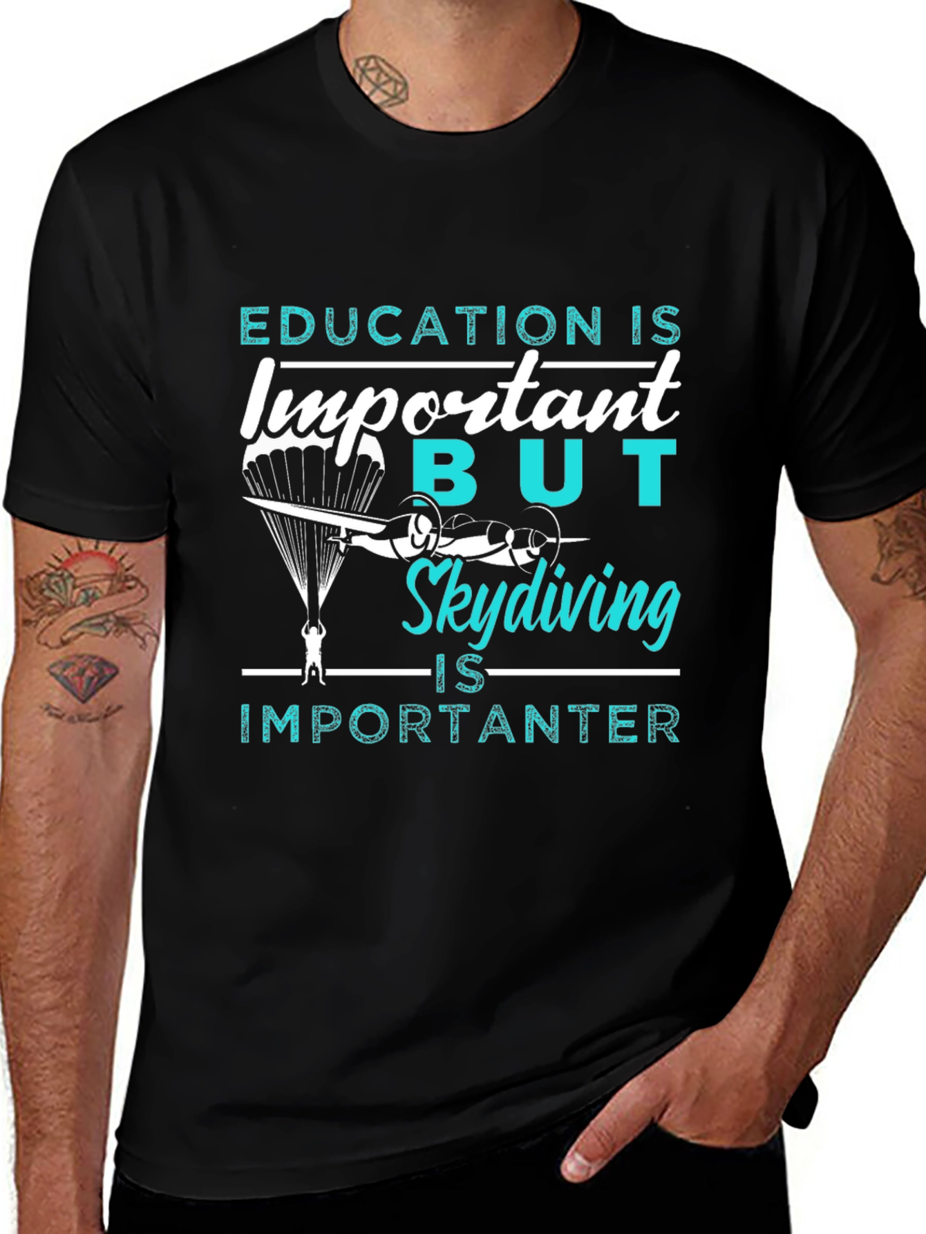 Variant 18 of Skydiving Is Importanter T-Shirt