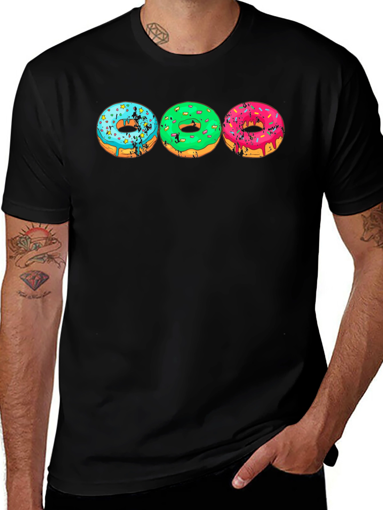 Variant 23 of Donut Graphic Tee - Fun Novelty Shirt