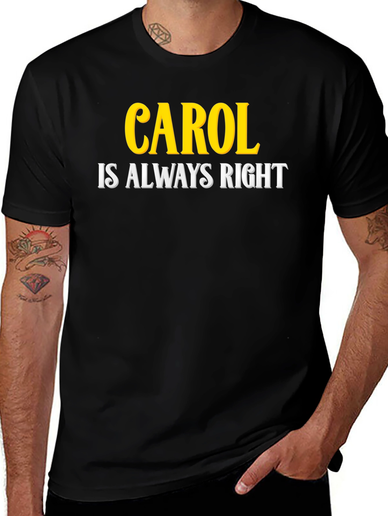 Variant 24 of Carol Is Always Right Black T-Shirt
