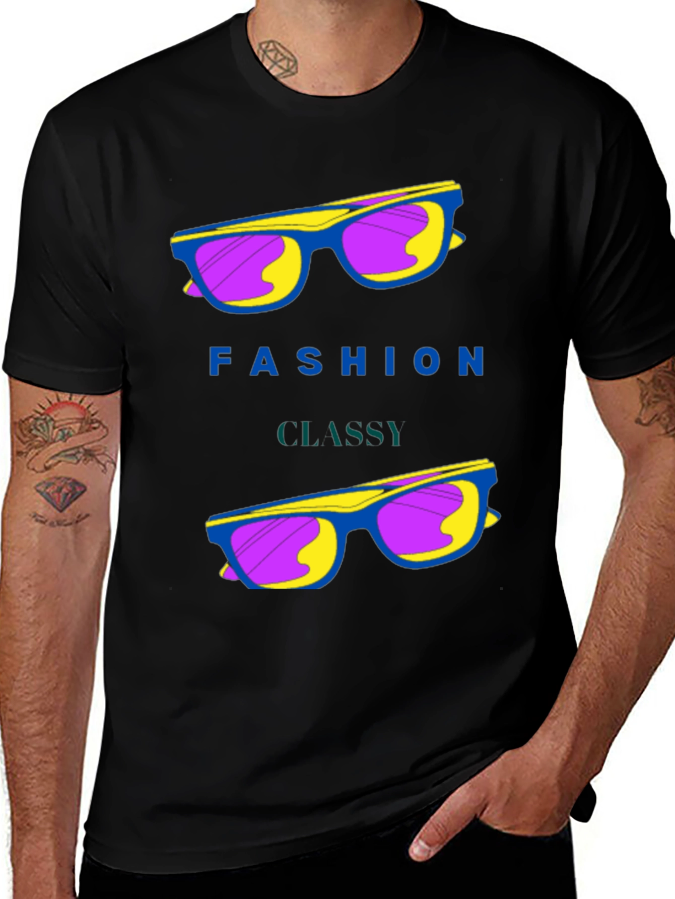Variant 25 of Fashion Classy Sunglasses Graphic T-Shirt