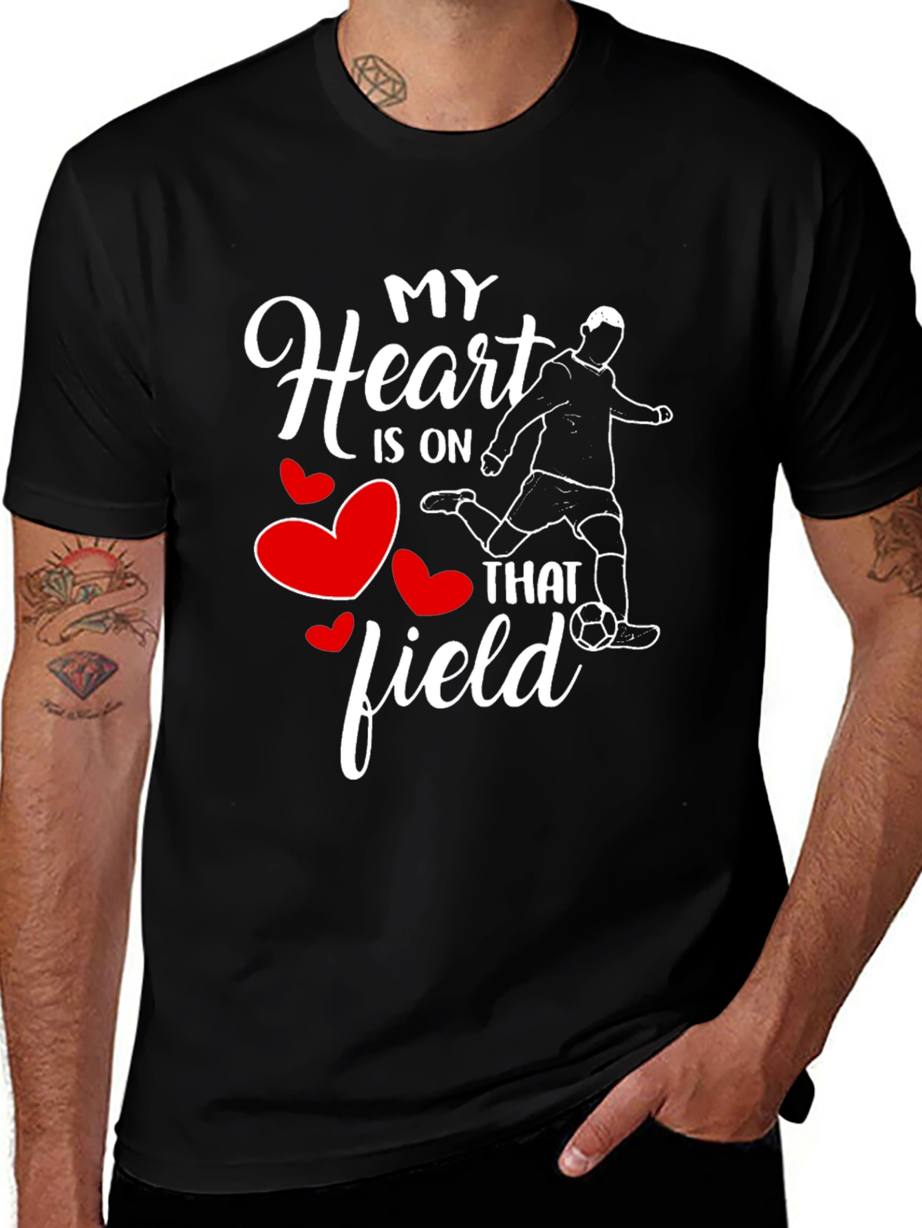 Variant 29 of My Heart Is On That Field Soccer T-Shirt