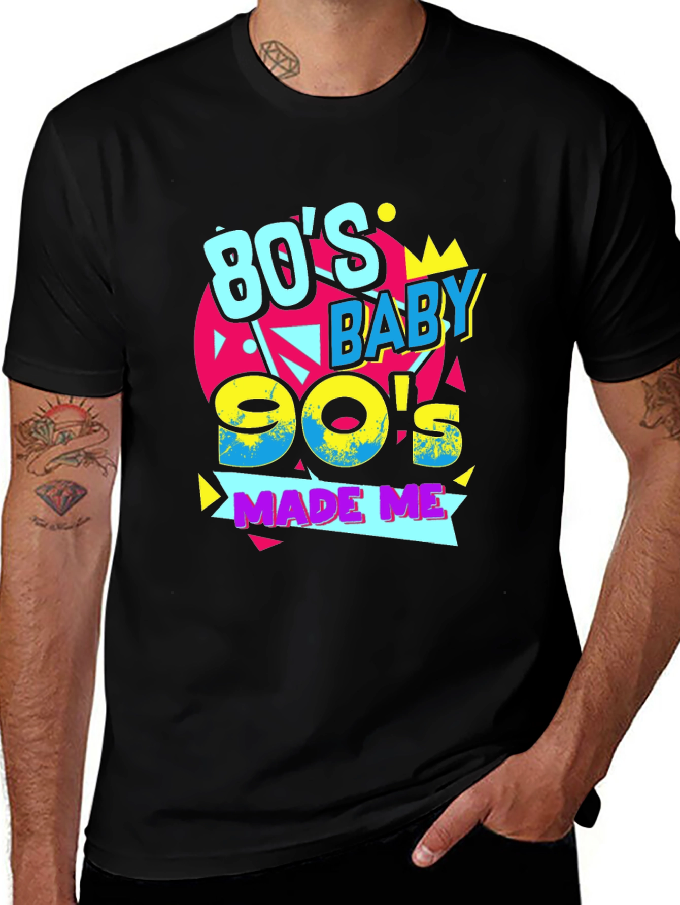 Variant 17 of 80's Baby 90's Made Me Black T-Shirt