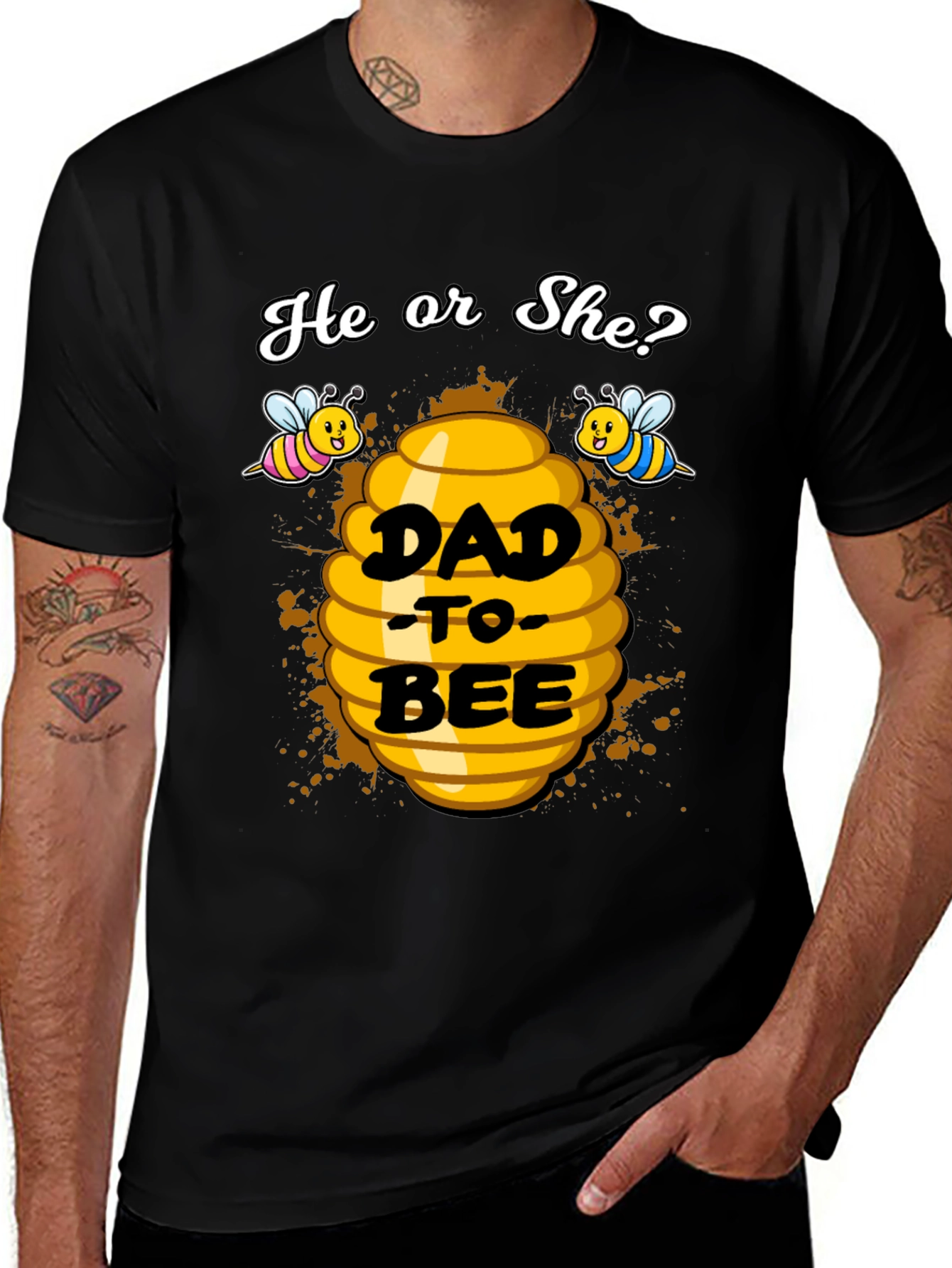 Dad-to-Bee Gender Reveal T-Shirt