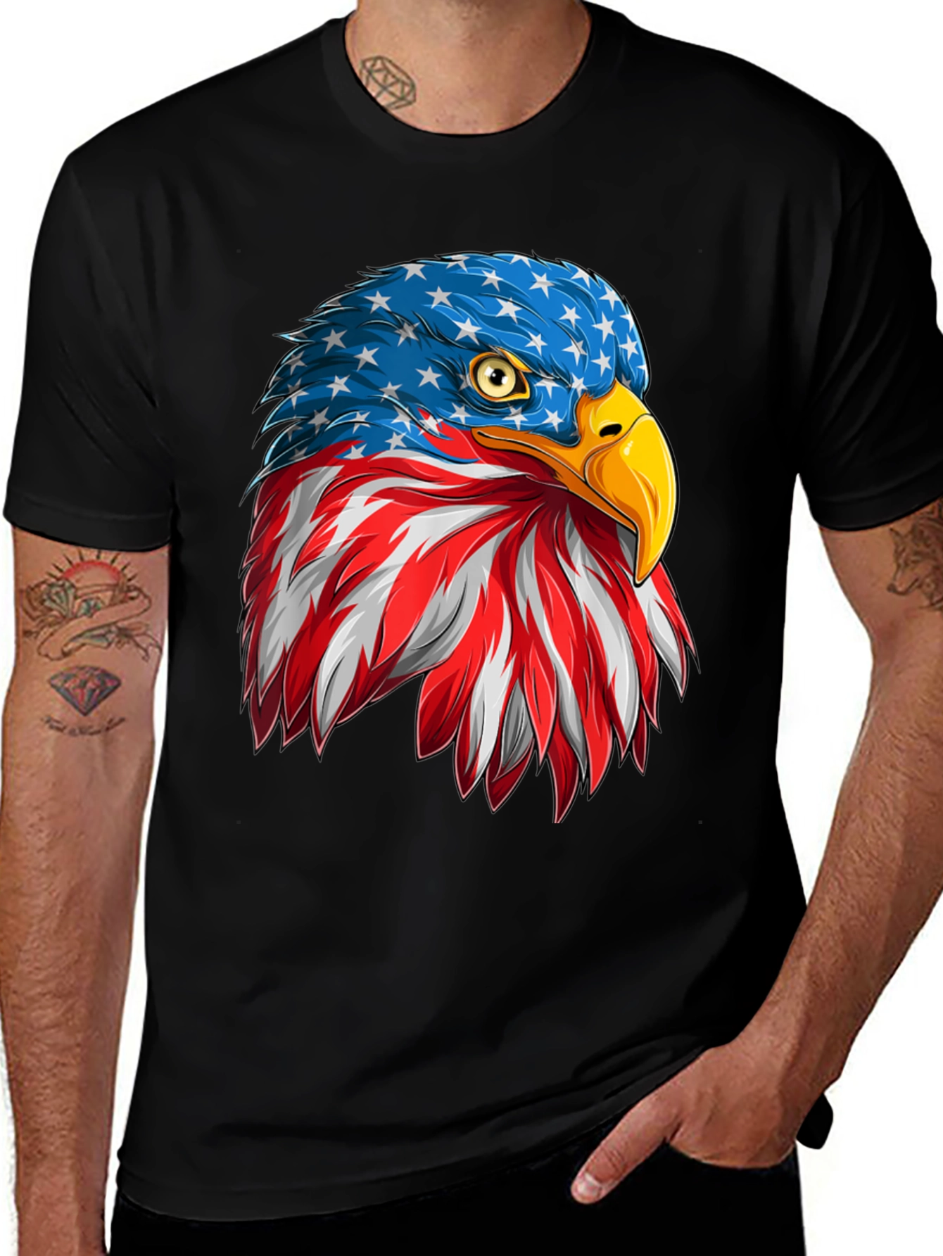 Variant 4 of American Eagle Flag Patriotic T-Shirt