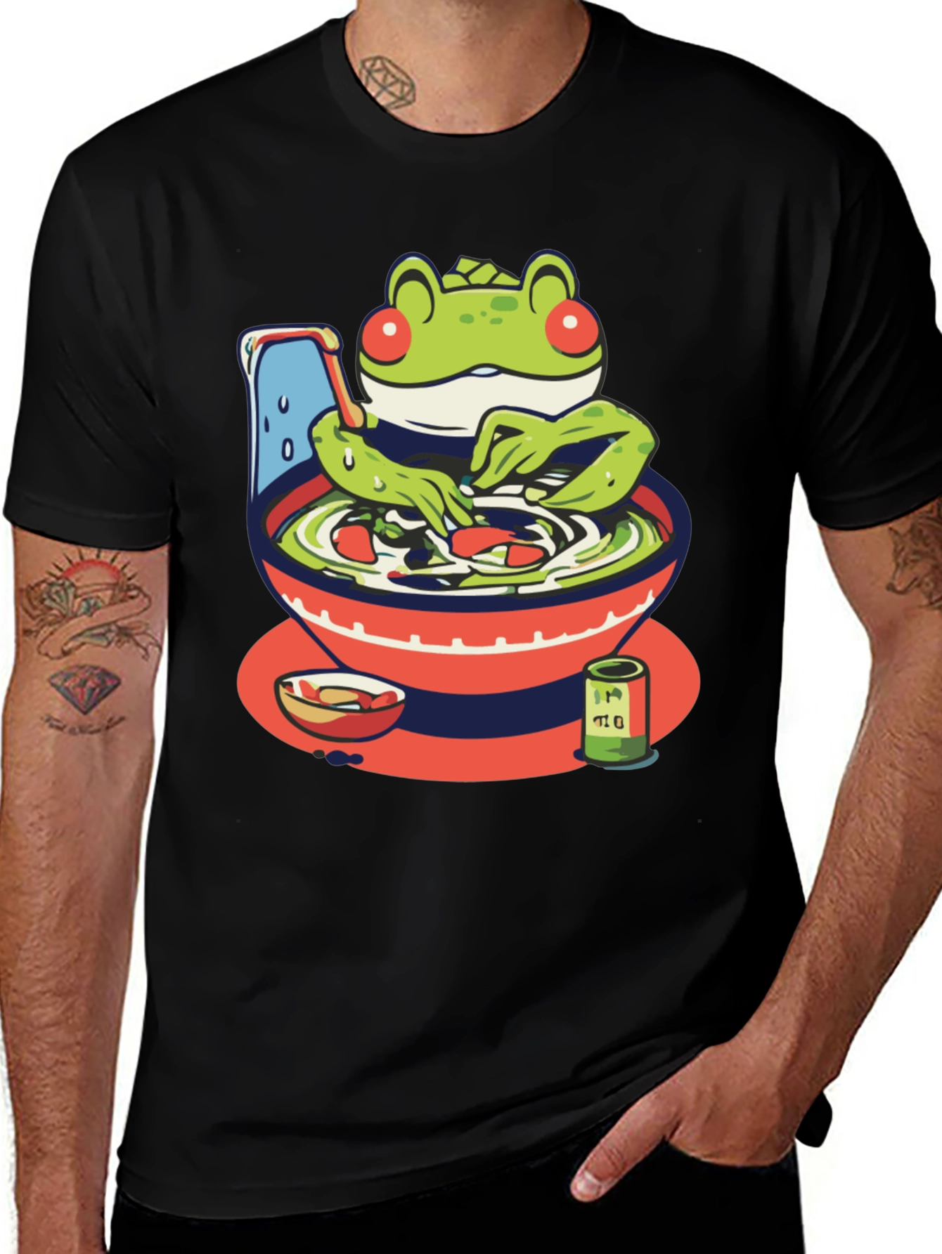 Variant 4 of Frog Ramen T-Shirt - Unique Graphic Tee