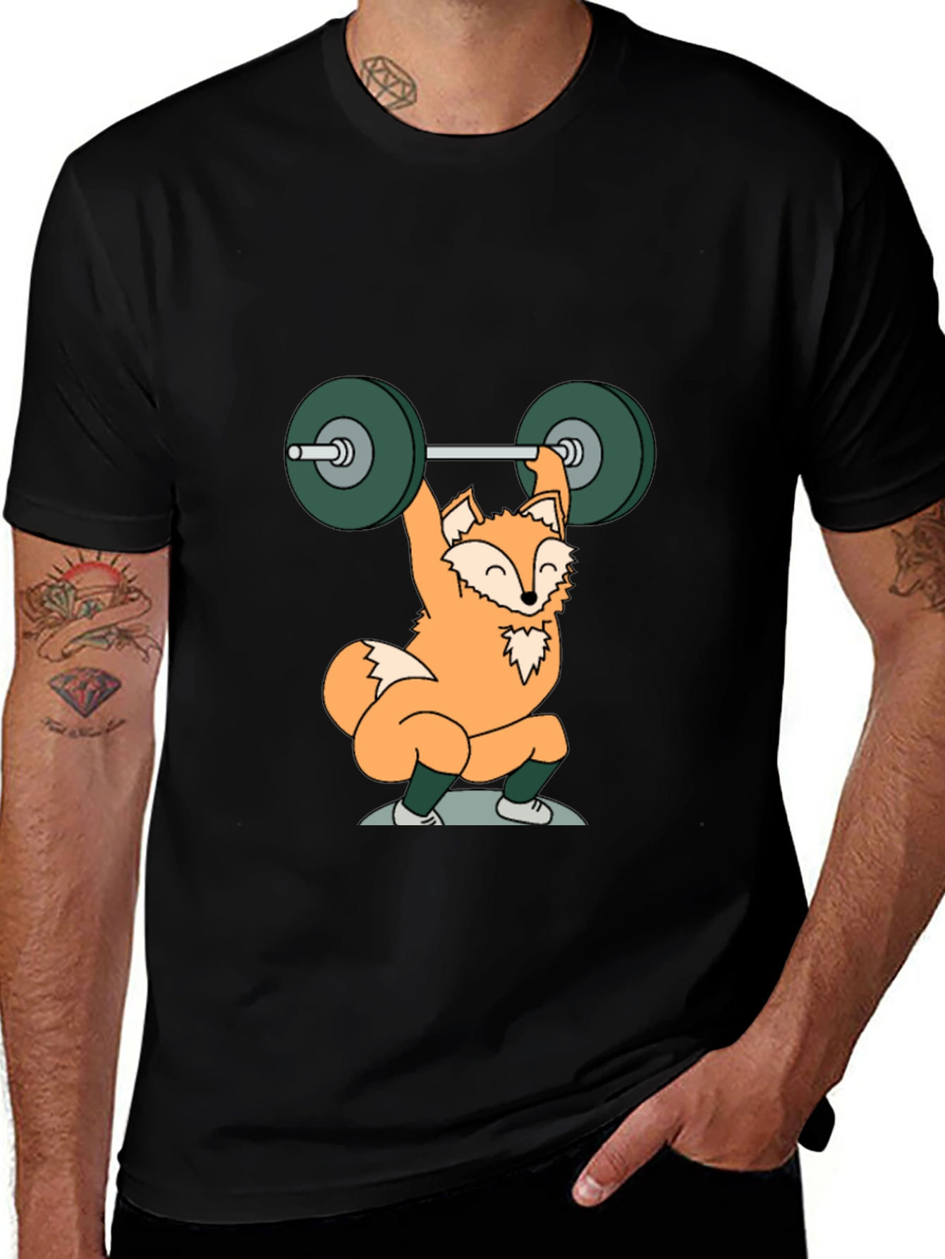 Variant 5 of Fox Weightlifting T-Shirt