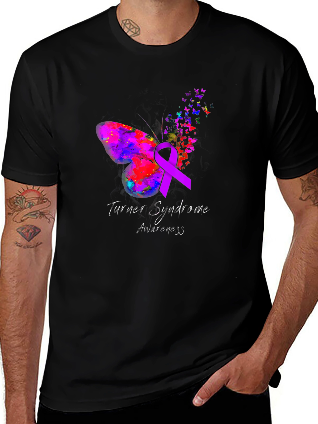 Turner Syndrome Awareness Butterfly T-Shirt