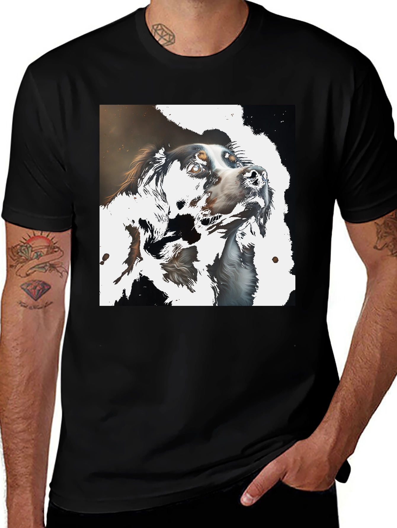 Variant 30 of Dog Art T-Shirt - Stylish Canine Graphic Tee