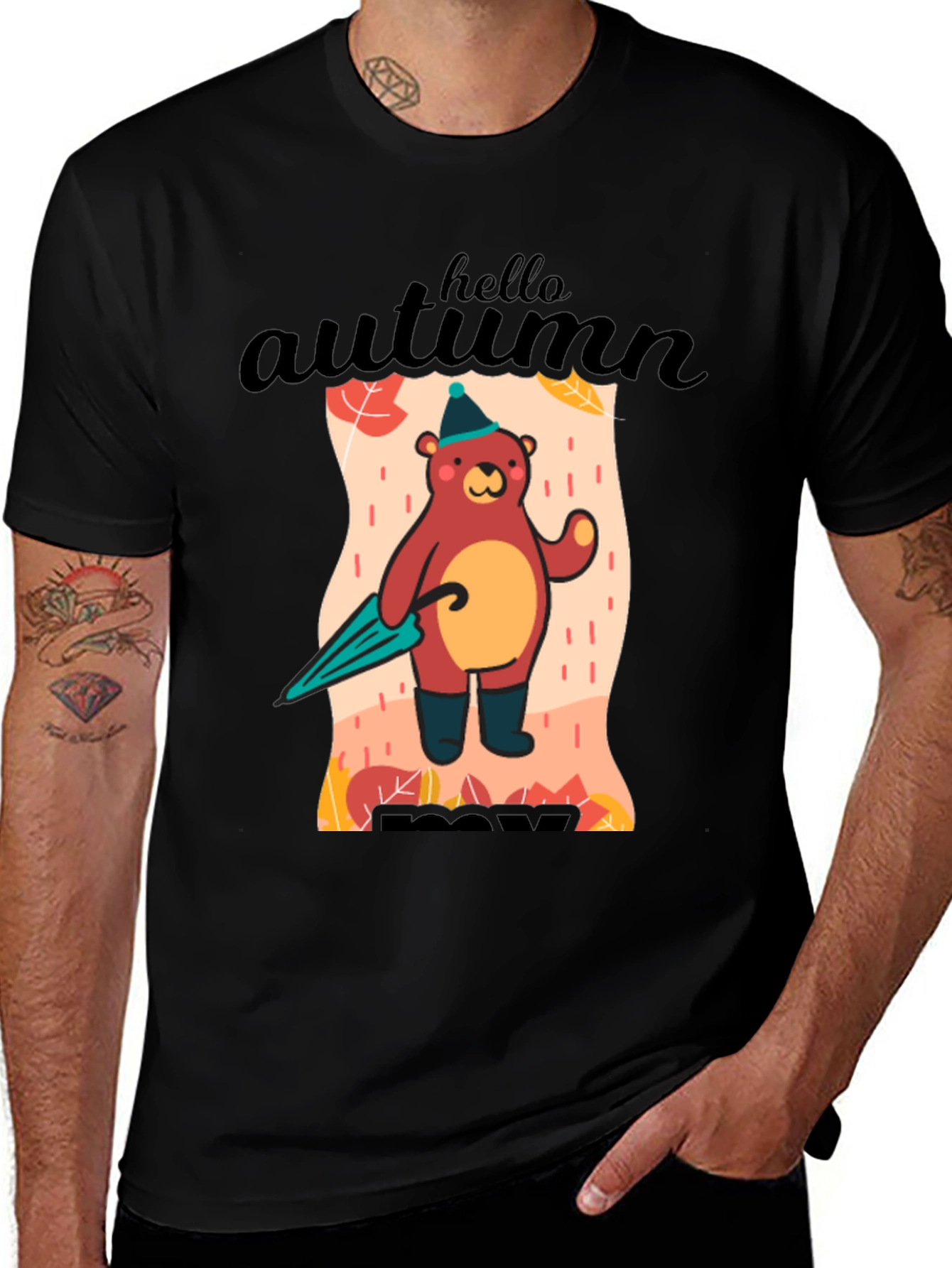 Variant 17 of Autumn Bear Graphic T-Shirt