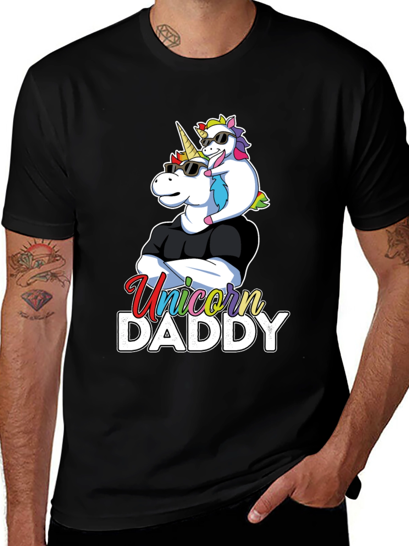 Unicorn Daddy T-Shirt - Cool Dad Tee