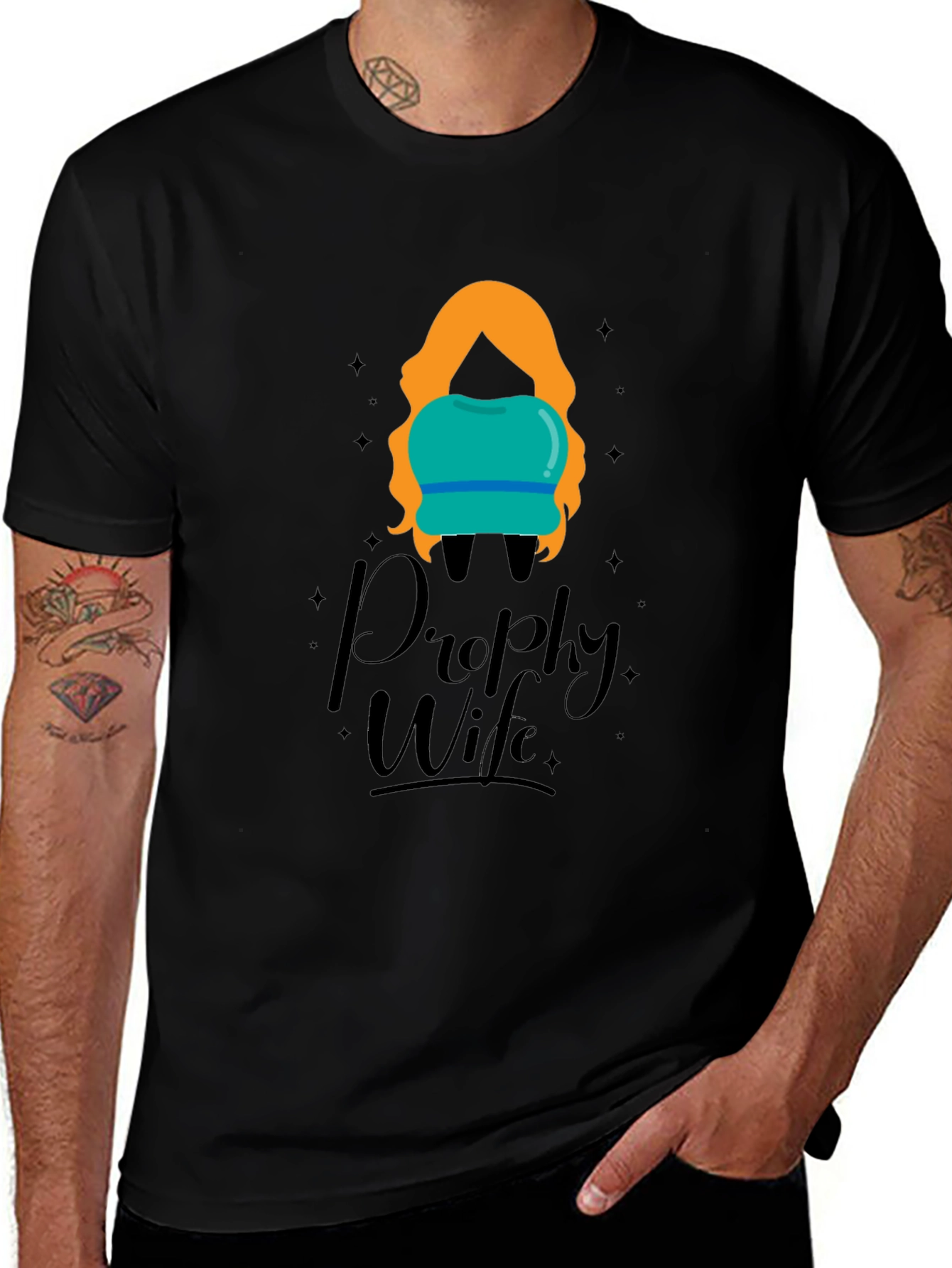 Variant 20 of Prophy Wife Black T-Shirt