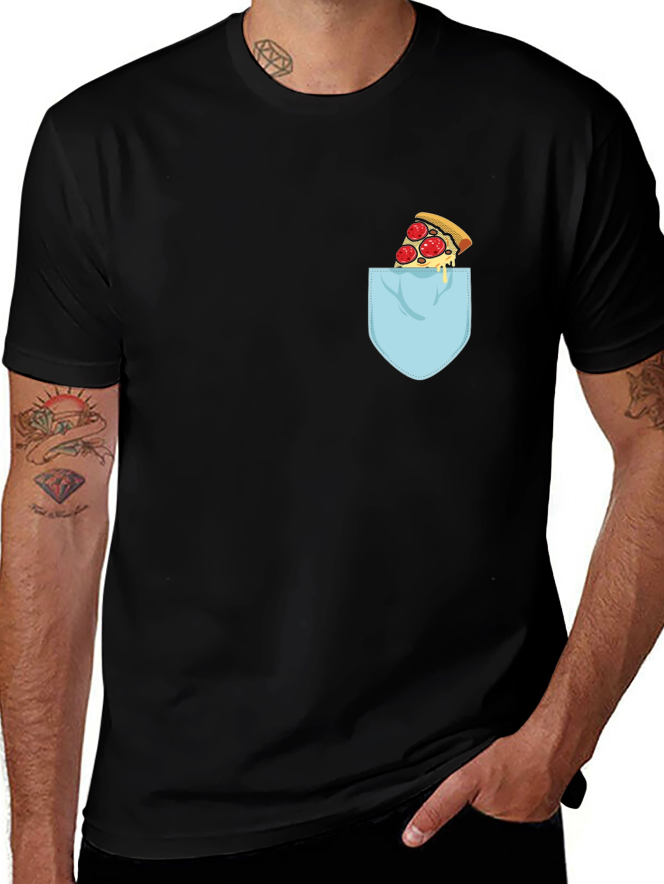 Variant 25 of Pizza Pocket T-Shirt - Fun & Unique Design