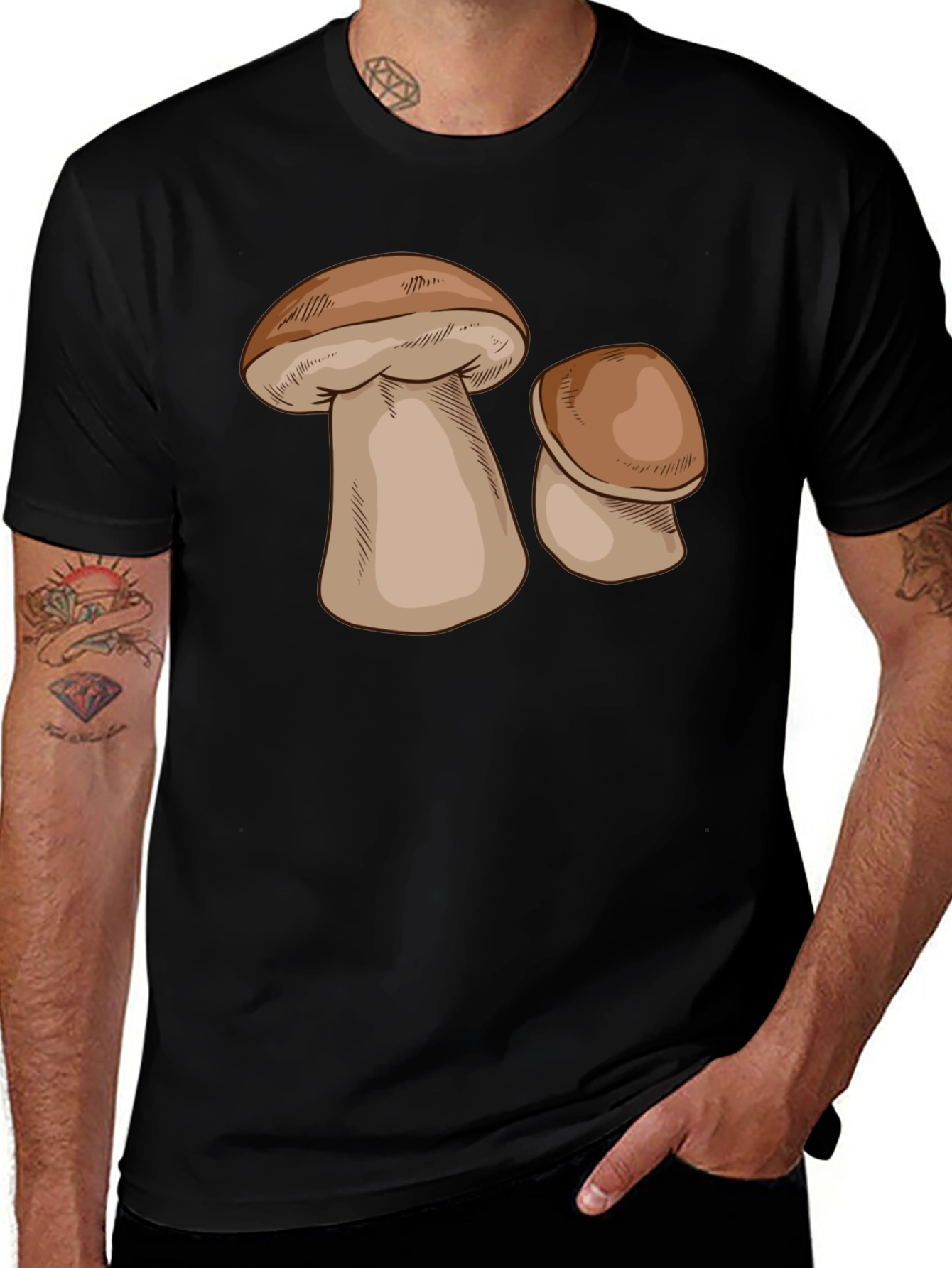 Variant 8 of Mushroom Graphic Tee - Fun & Unique Design