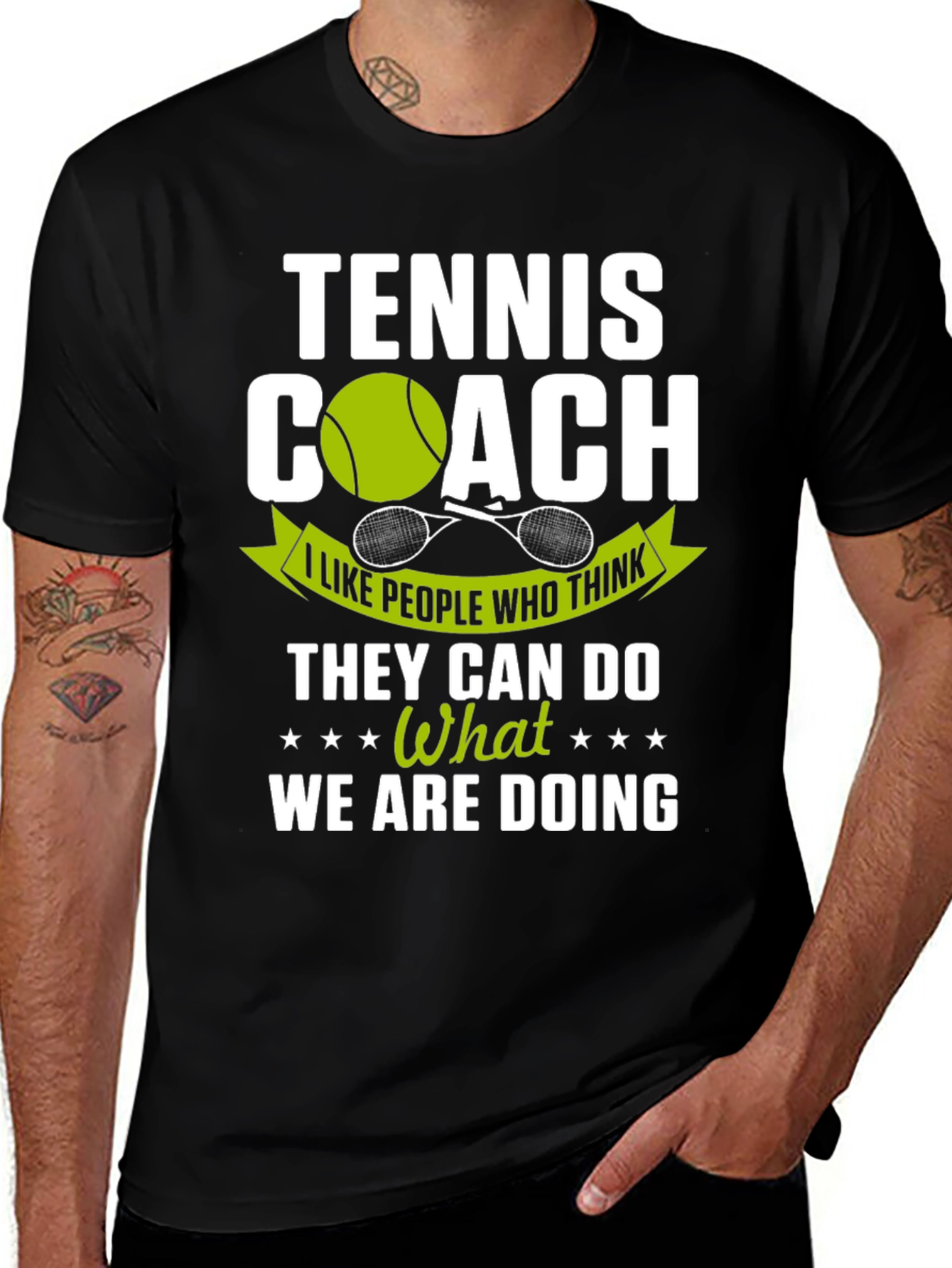 Variant 24 of Tennis Coach Graphic T-Shirt - Funny Tennis Tee