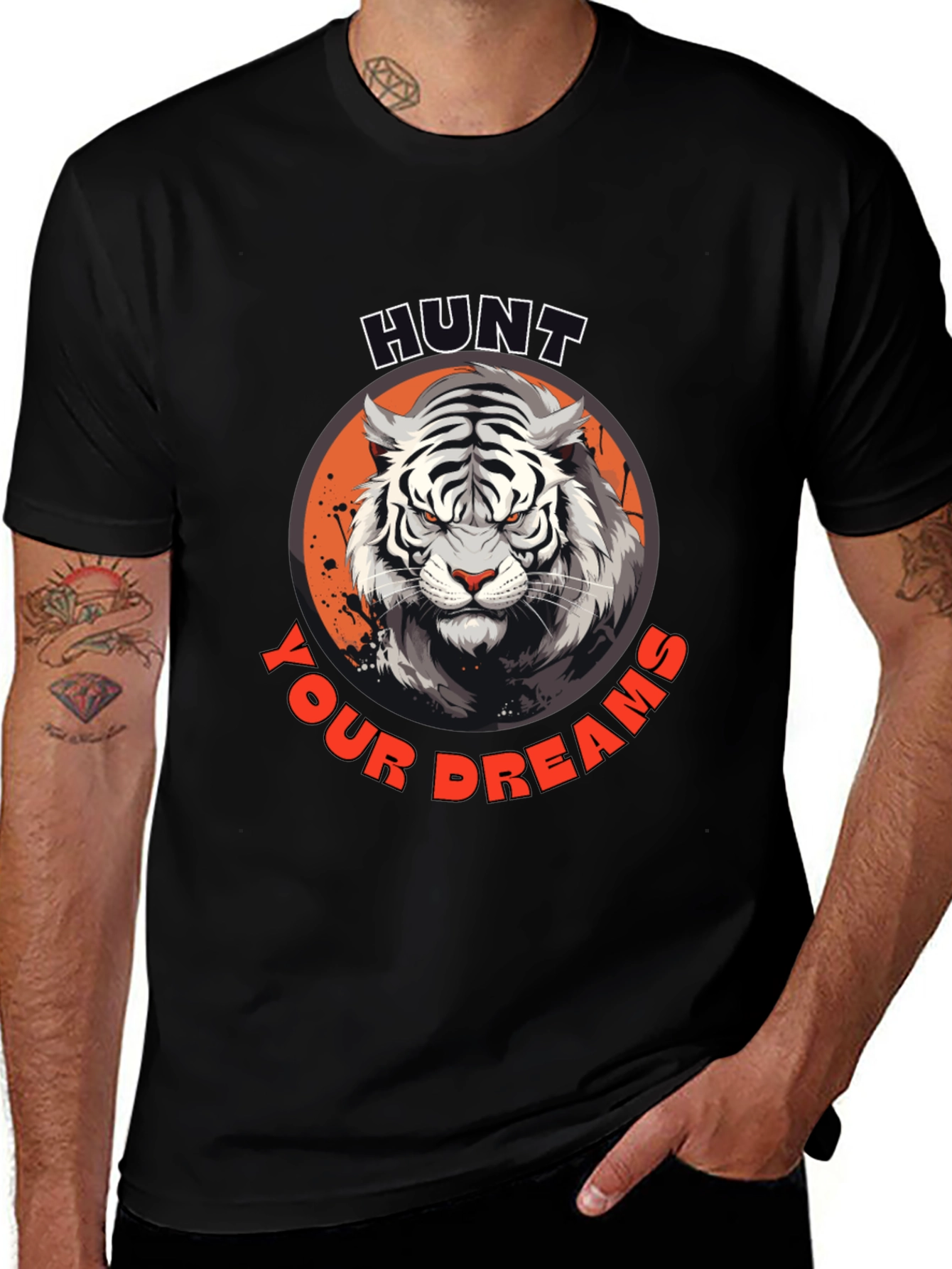Variant 25 of Hunt Your Dreams Graphic Tee - Black