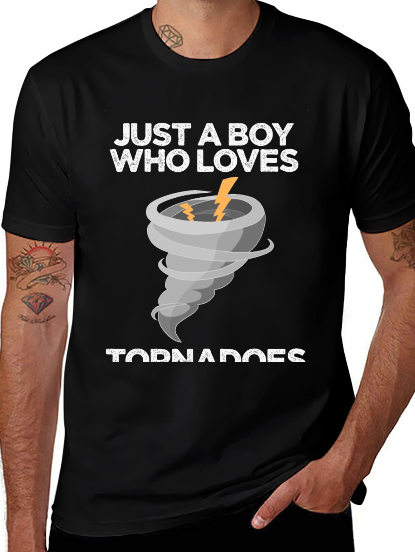 Variant 25 of Just A Boy Who Loves Tornadoes T-Shirt