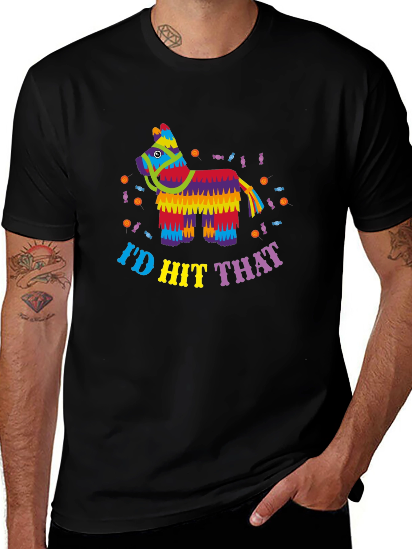 Variant 29 of I'd Hit That Piñata Humor T-Shirt