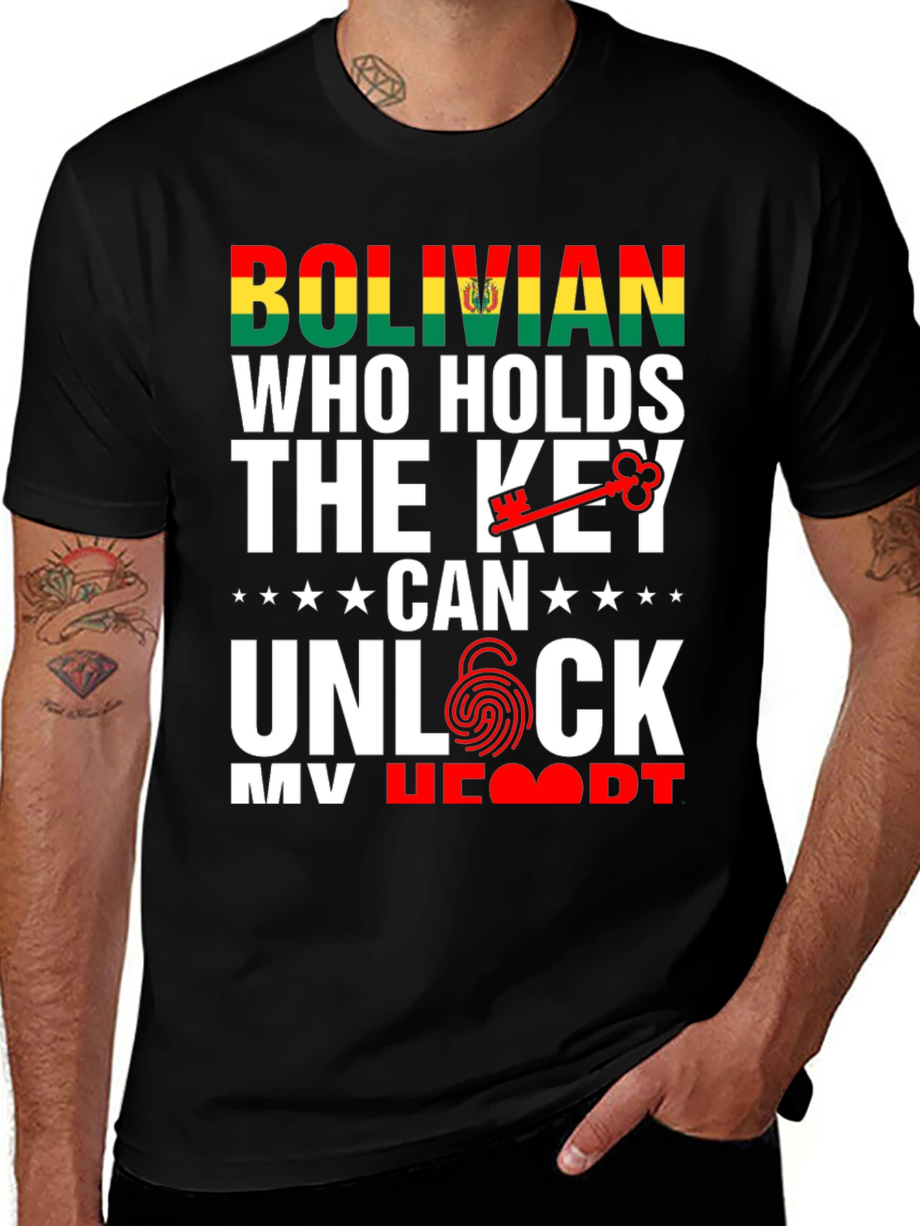 Bolivian Heart Unlock T-Shirt