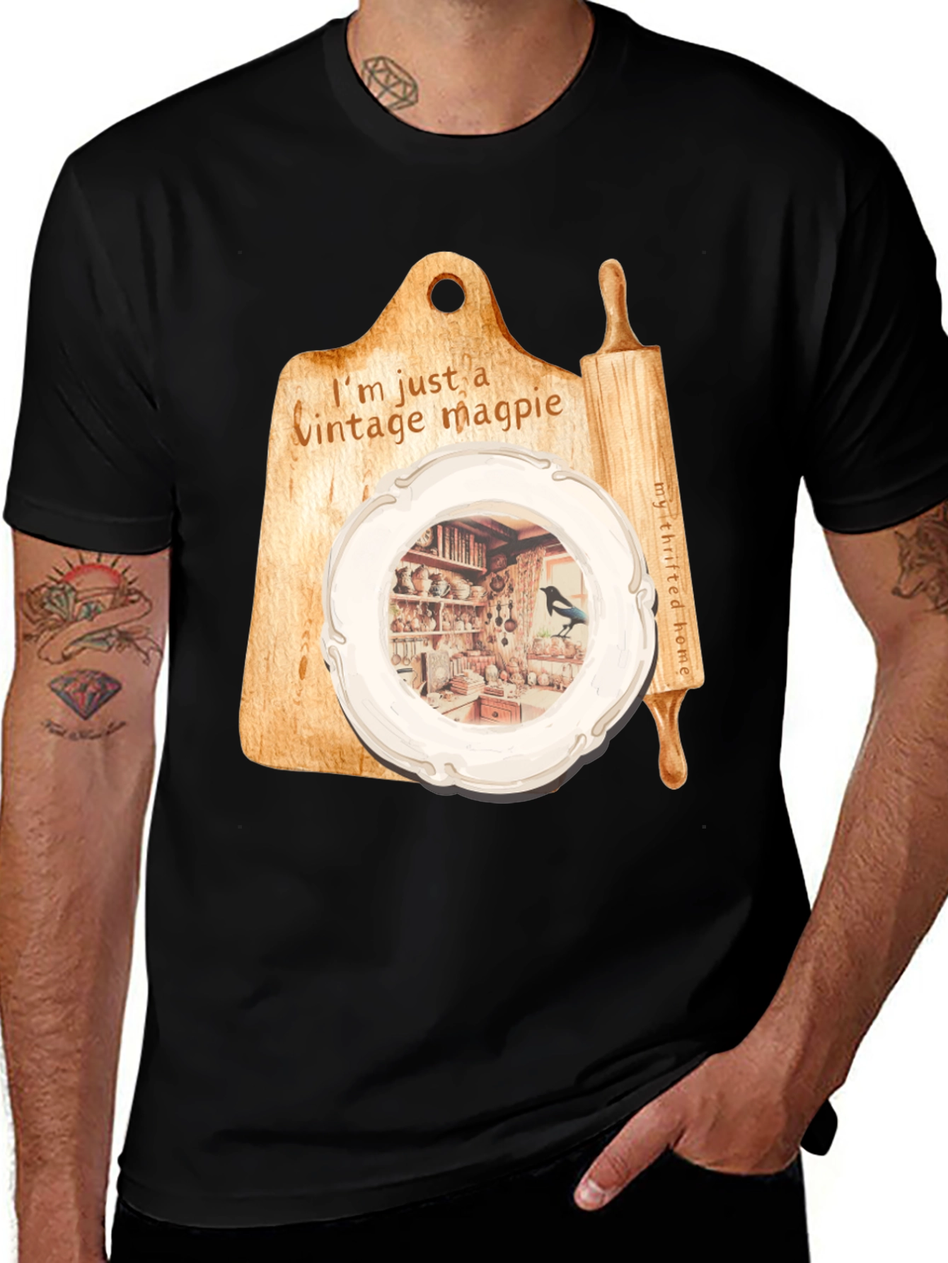 Variant 26 of Vintage Magpie Graphic T-Shirt