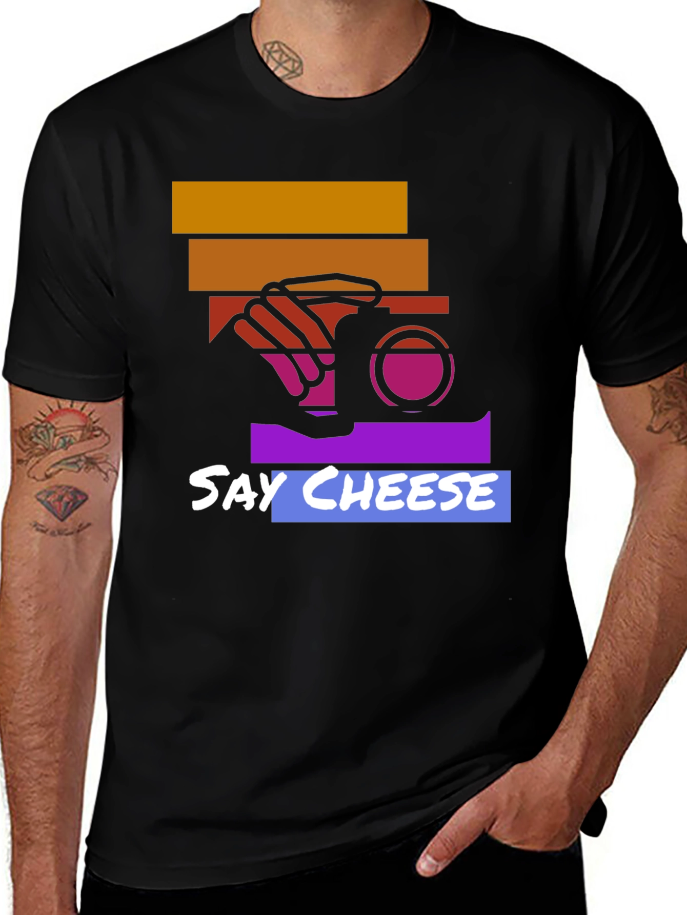 Variant 22 of Say Cheese Graphic Tee - Camera Lover T-Shirt
