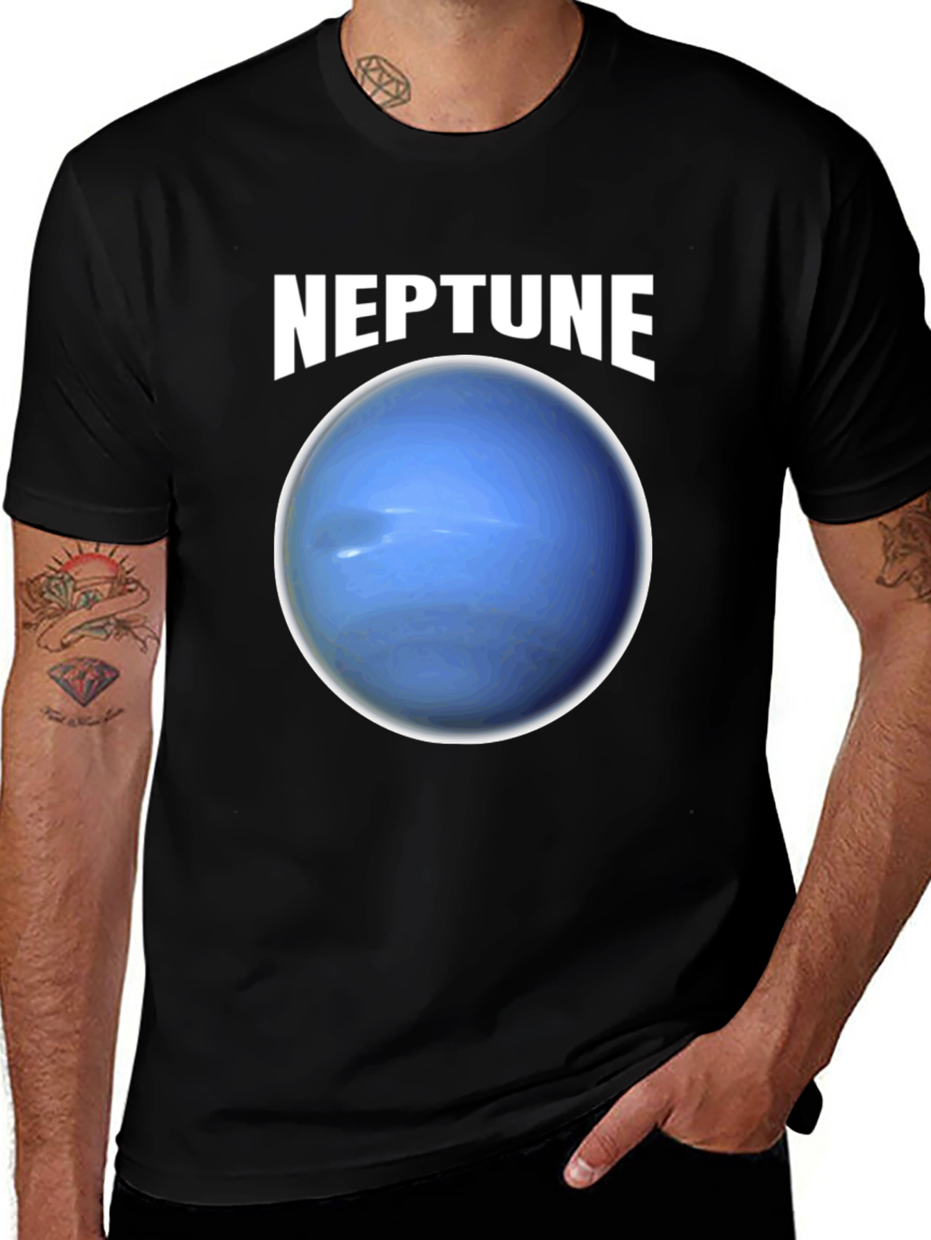 Neptune Graphic T-Shirt - Space Planet Tee