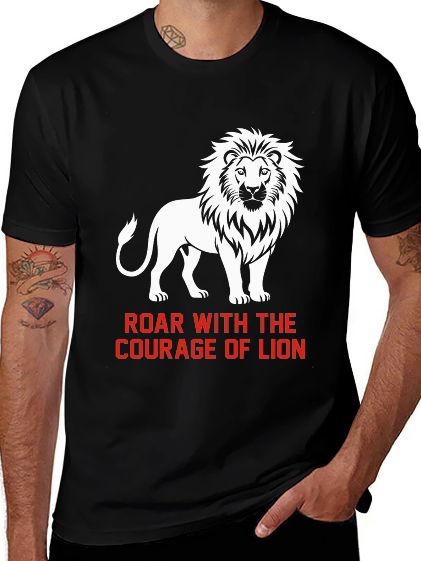 Variant 6 of Courage of Lion Graphic T-Shirt