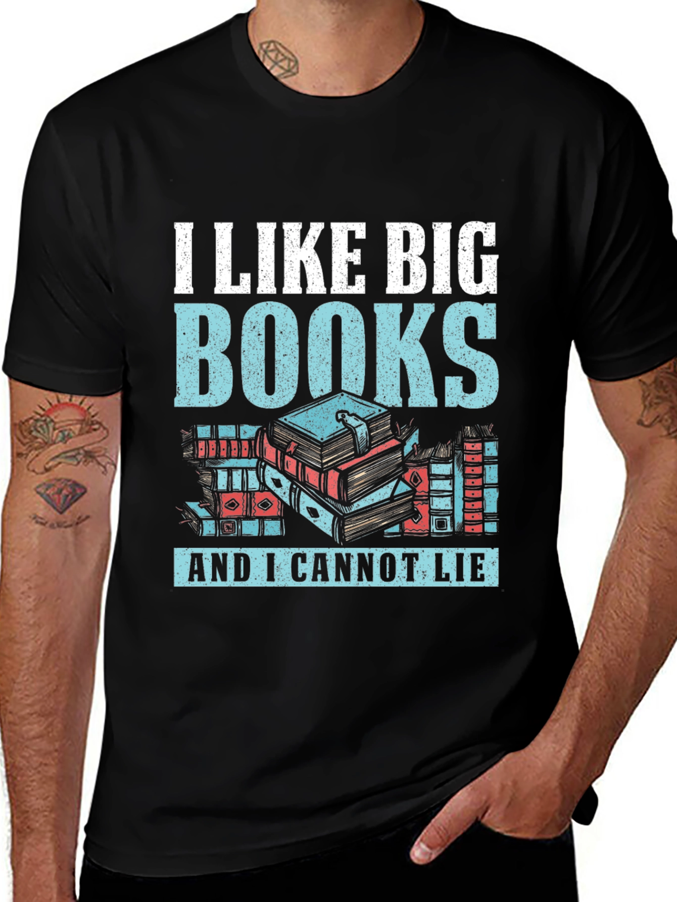 Variant 8 of I Like Big Books T-Shirt for Book Lovers