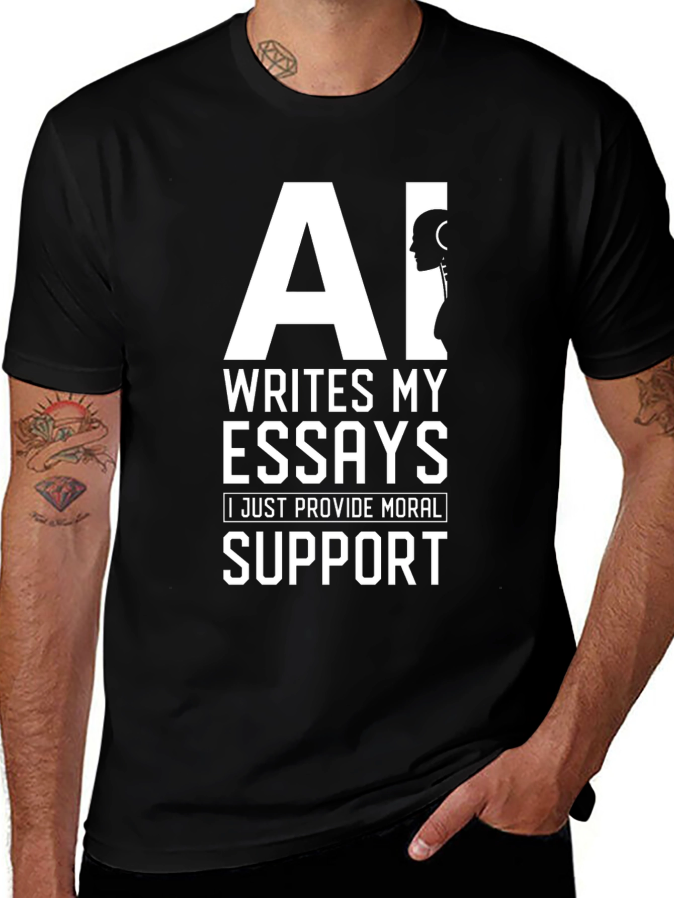 Variant 10 of AI Writes My Essays Graphic Tee