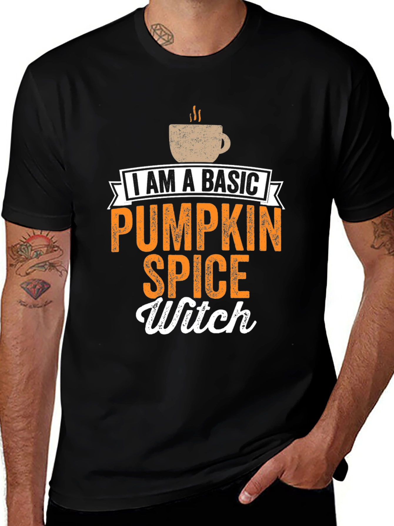 Variant 11 of Basic Pumpkin Spice Witch T-Shirt