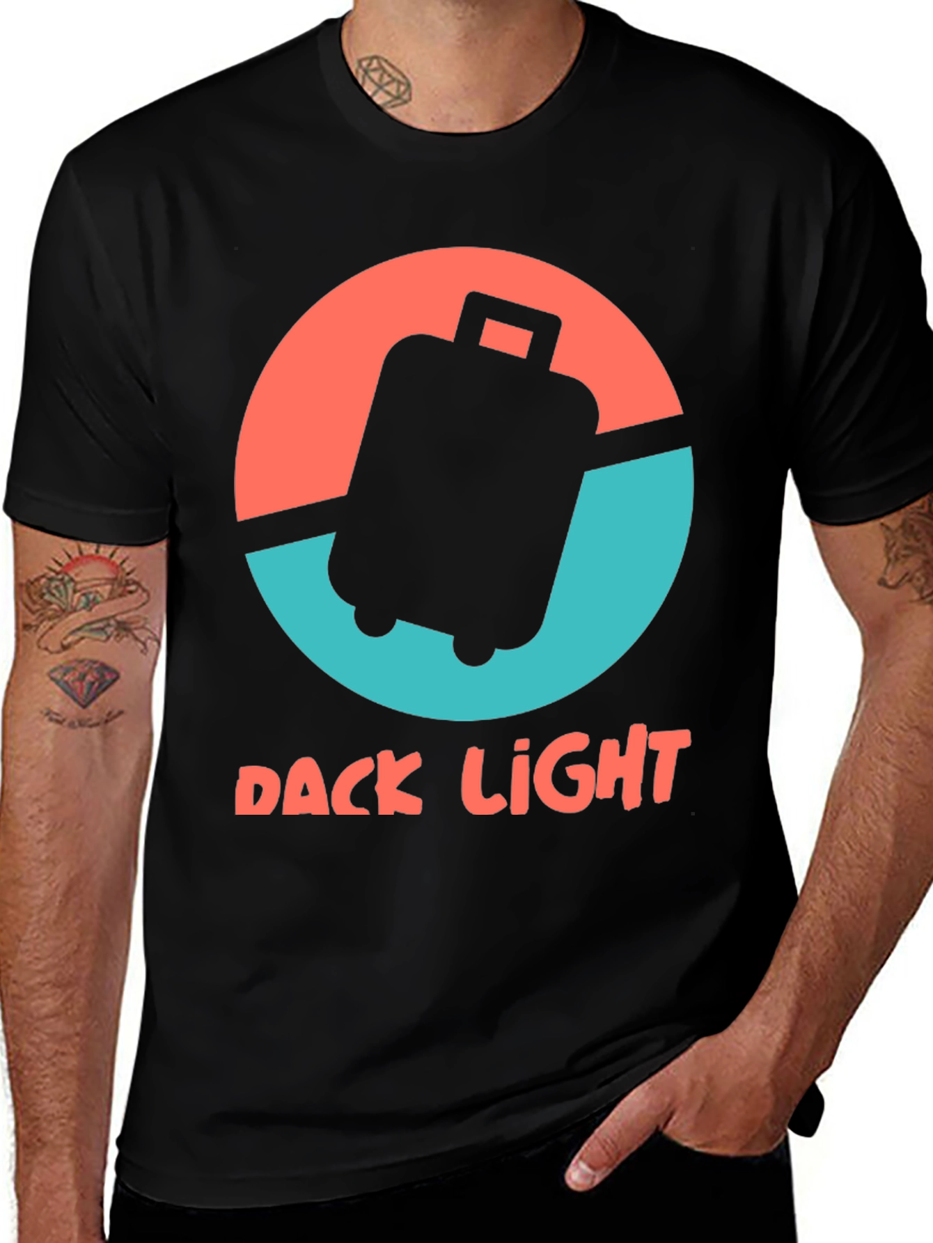 Dack Light Suitcase Graphic Tee