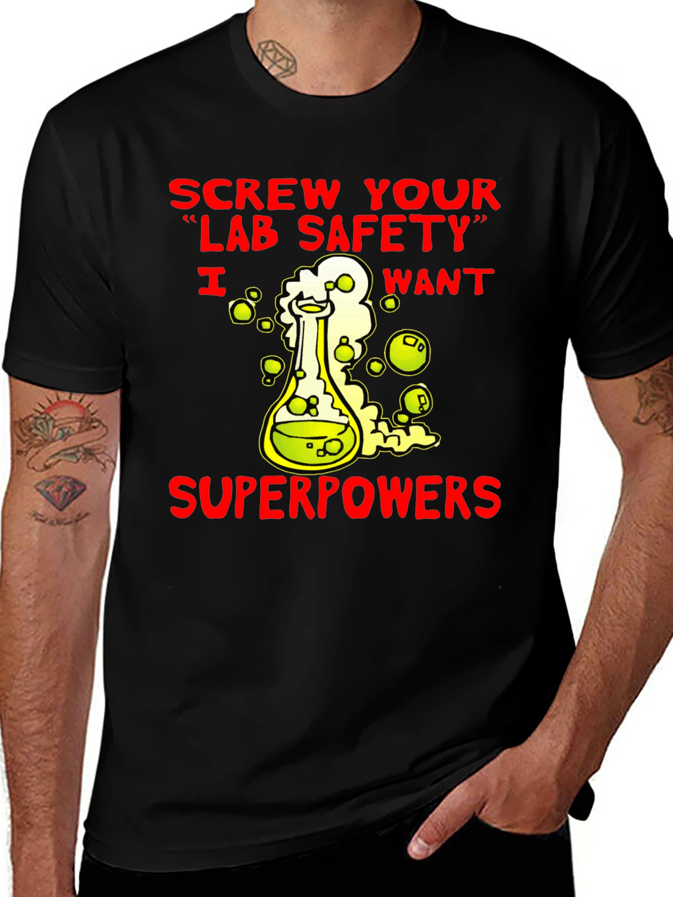 Variant 3 of Lab Safety Superpowers T-Shirt