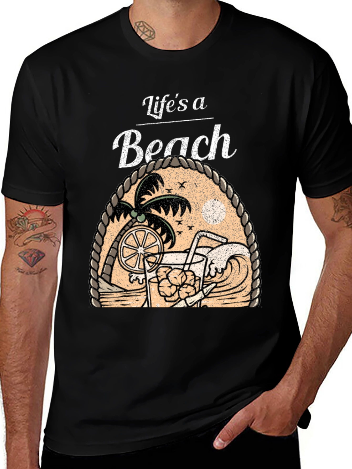 Life's a Beach Graphic T-Shirt - Vacation Vibes