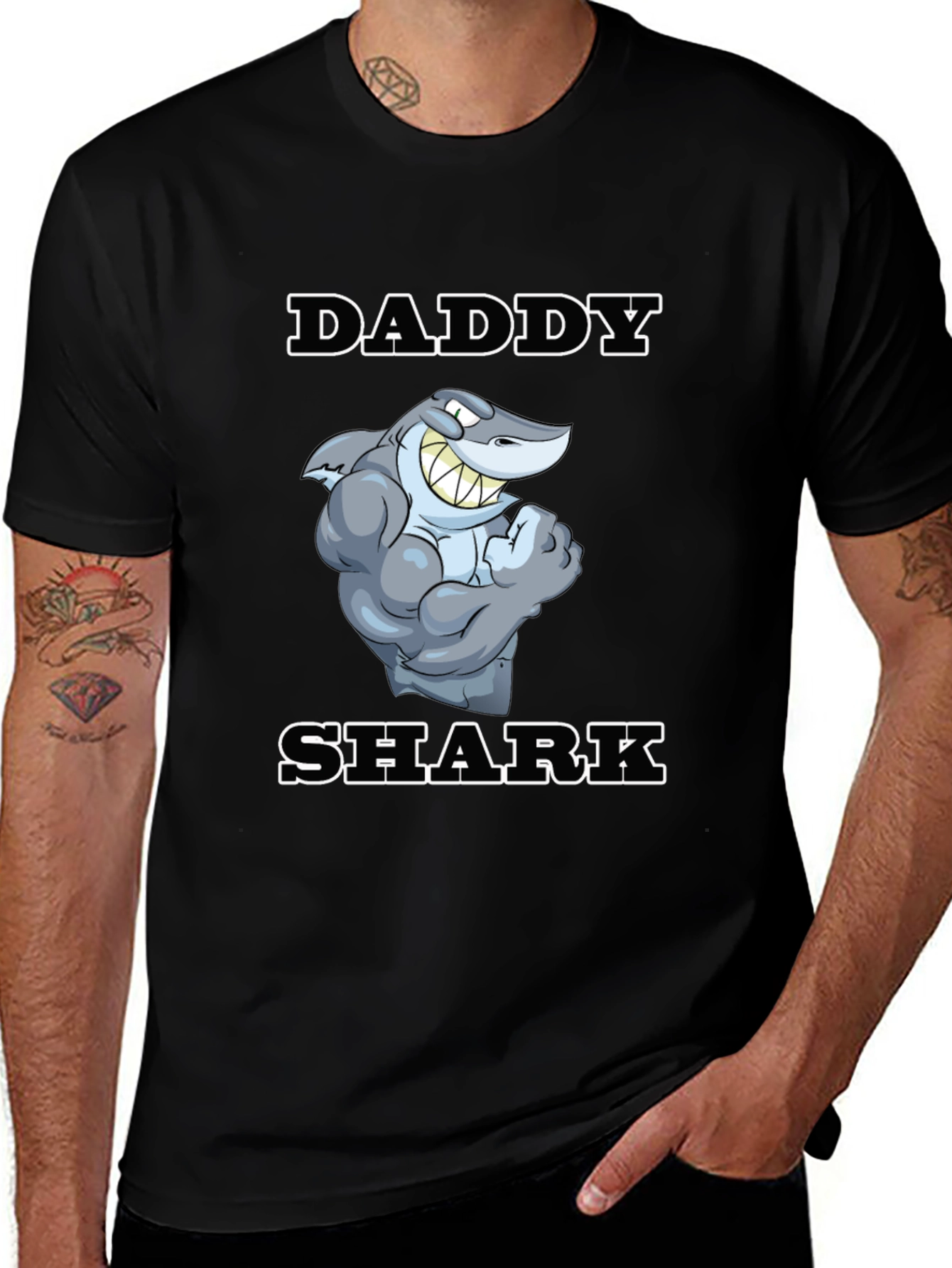Variant 12 of Daddy Shark Graphic T-Shirt - Fun & Stylish