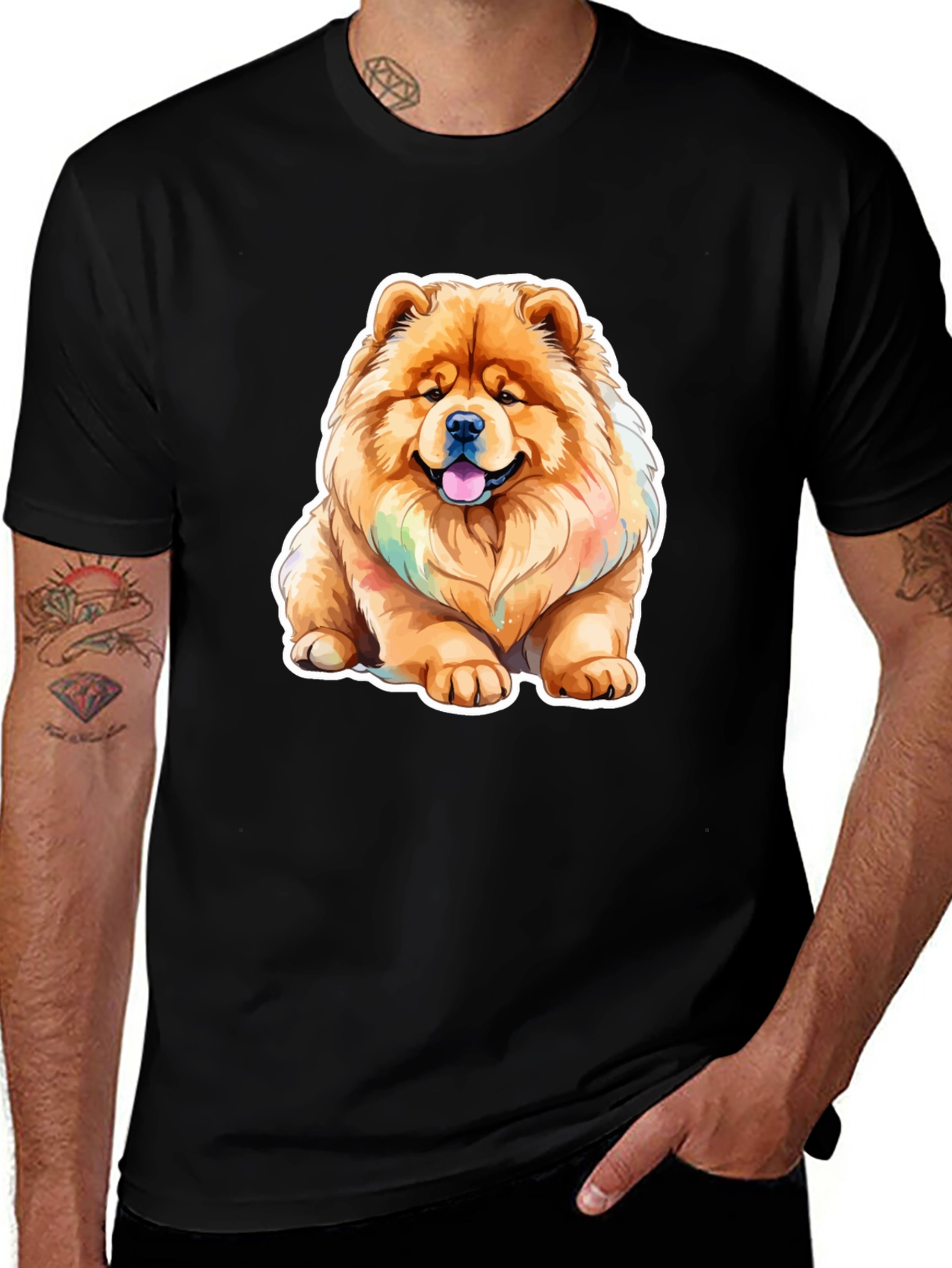 Chow Chow Dog Graphic Tee - Cute Pet Lover's Shirt