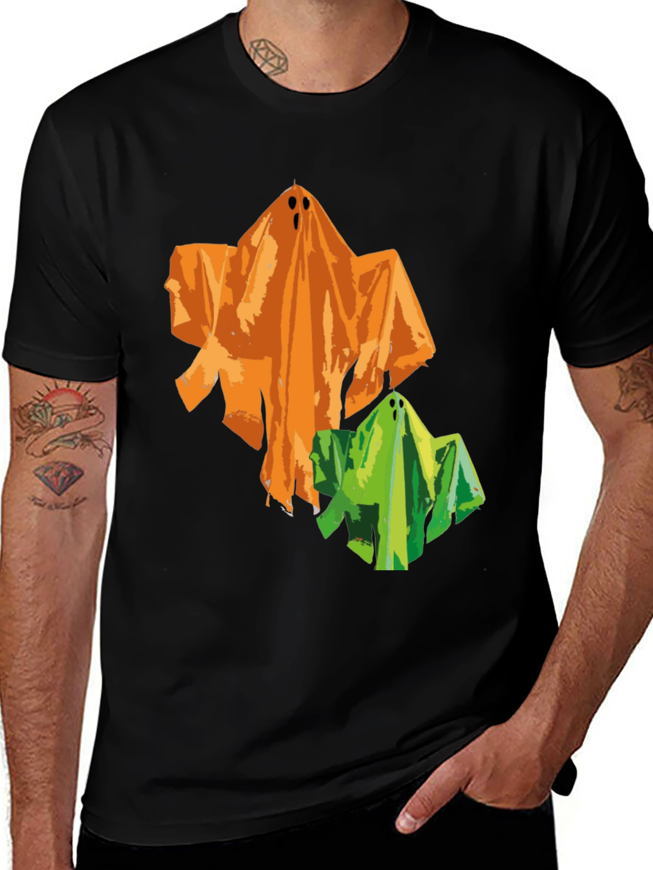 Variant 18 of Halloween Ghosts T-Shirt
