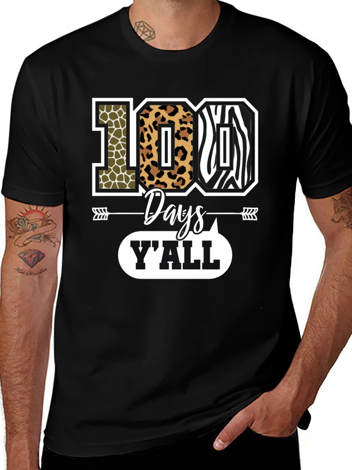 Variant 2 of 100 Days Y'all T-Shirt