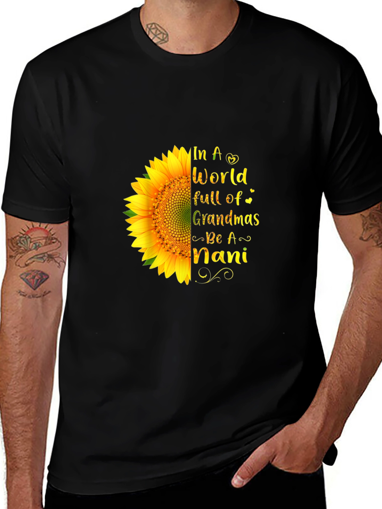 Variant 14 of Sunflower Nani T-Shirt - Gift for Grandmas