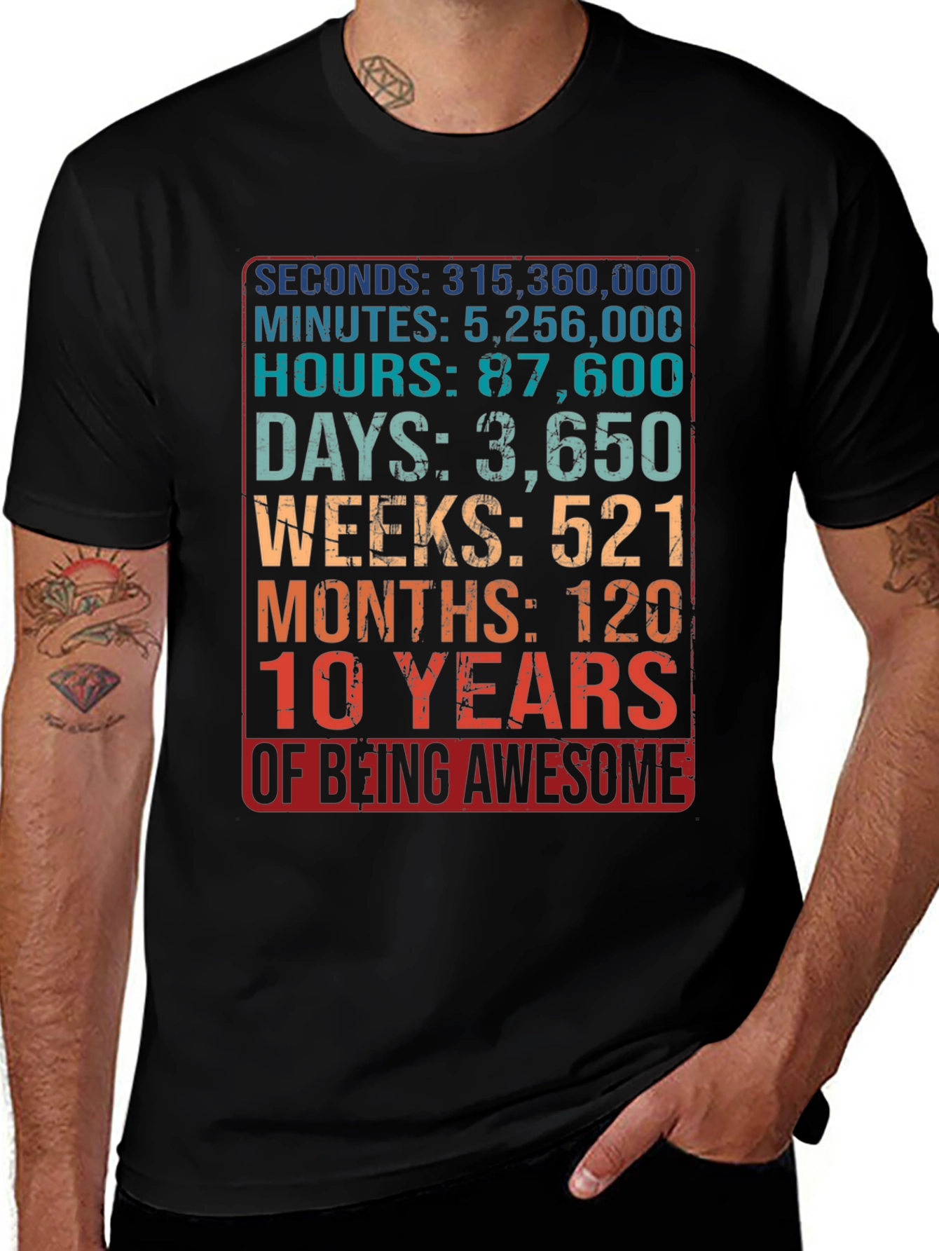 10 Years of Being Awesome T-Shirt
