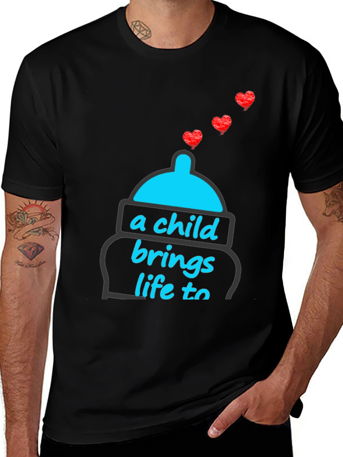 A Child Brings Life to T-Shirt