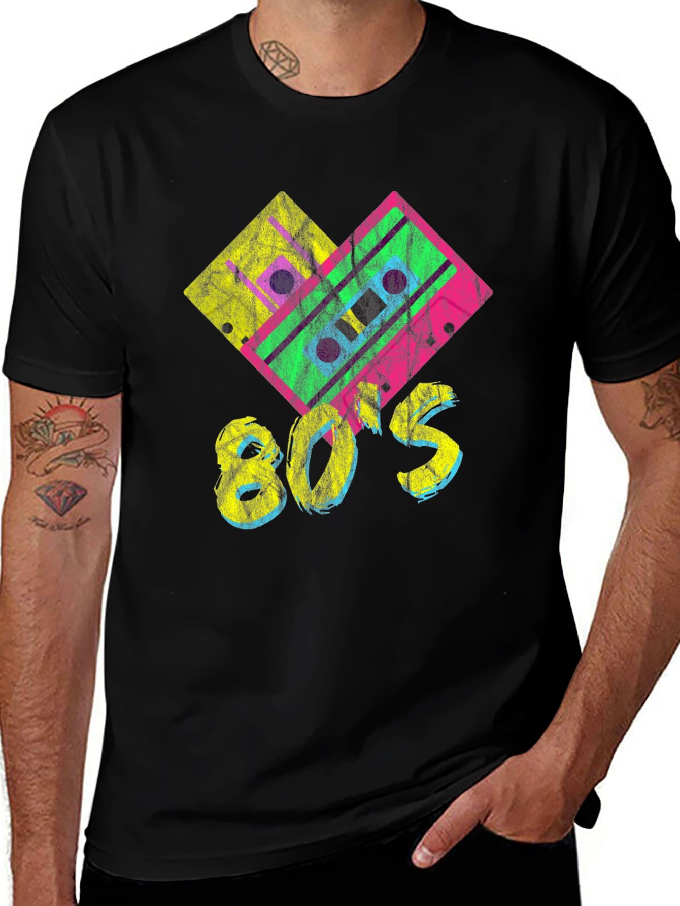 Variant 24 of Retro 80s Cassette Tape Graphic T-Shirt