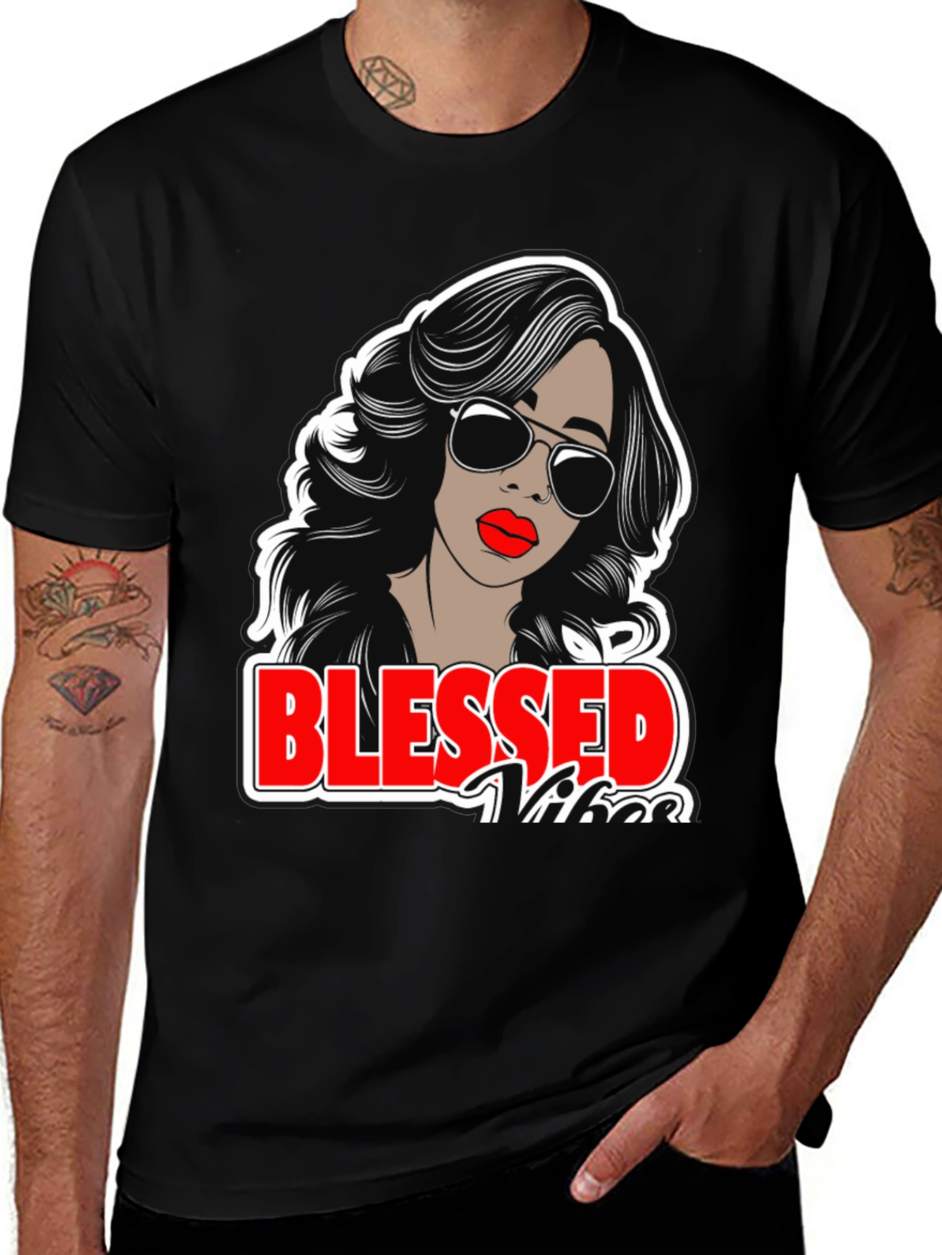 Variant 18 of Blessed Vibes Graphic Tee - Stylish Unisex T-Shirt