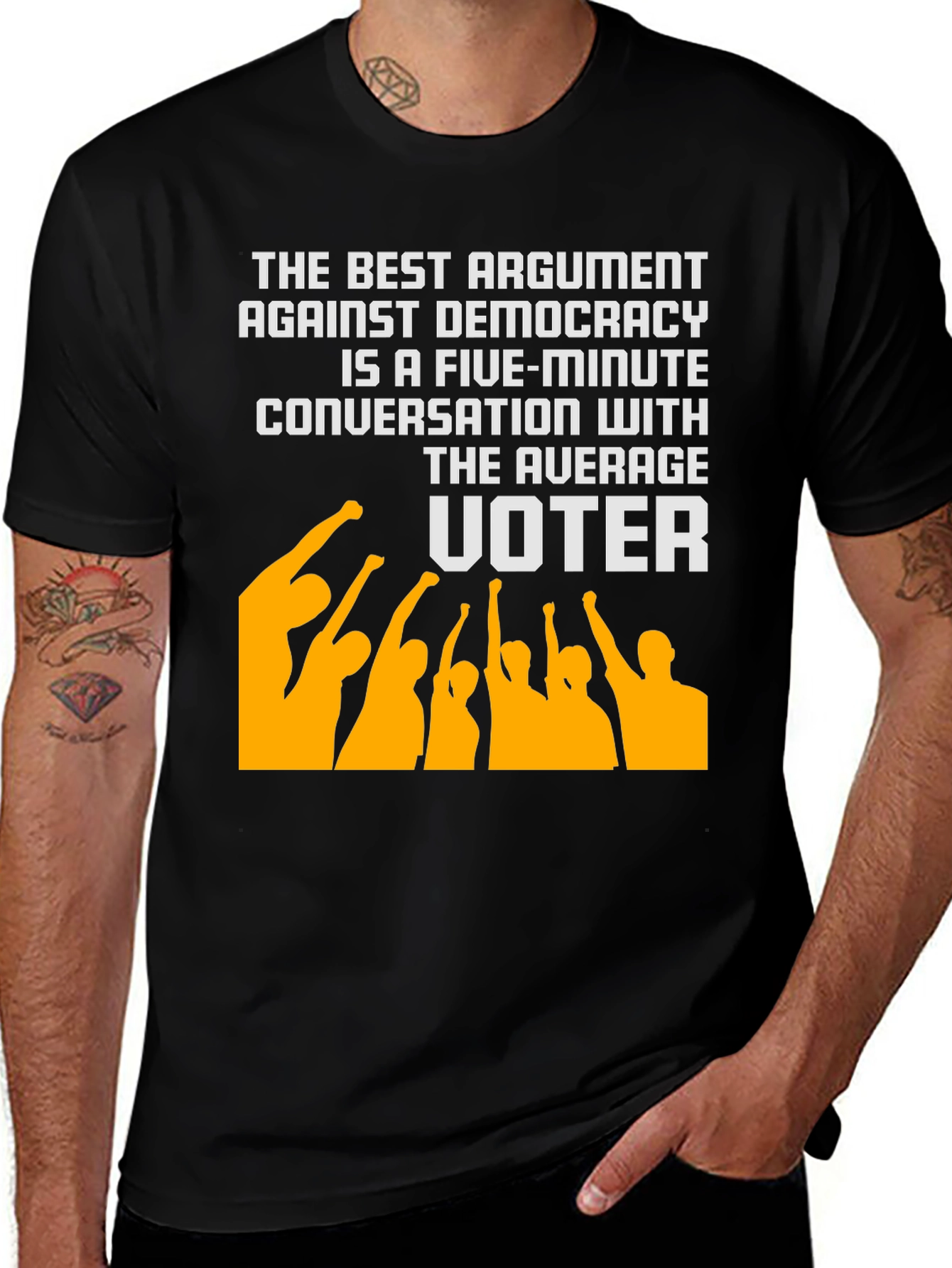 Variant 19 of Anti-Democracy Voter T-Shirt