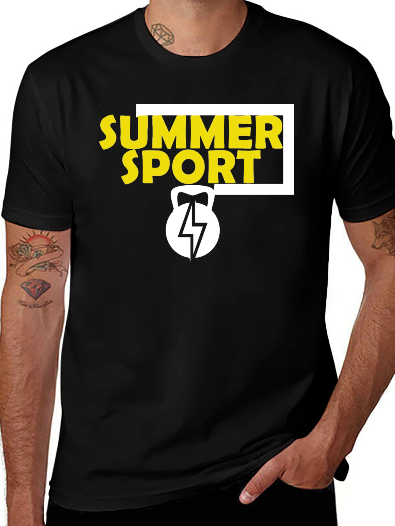 Variant 10 of Summer Sport Black T-Shirt