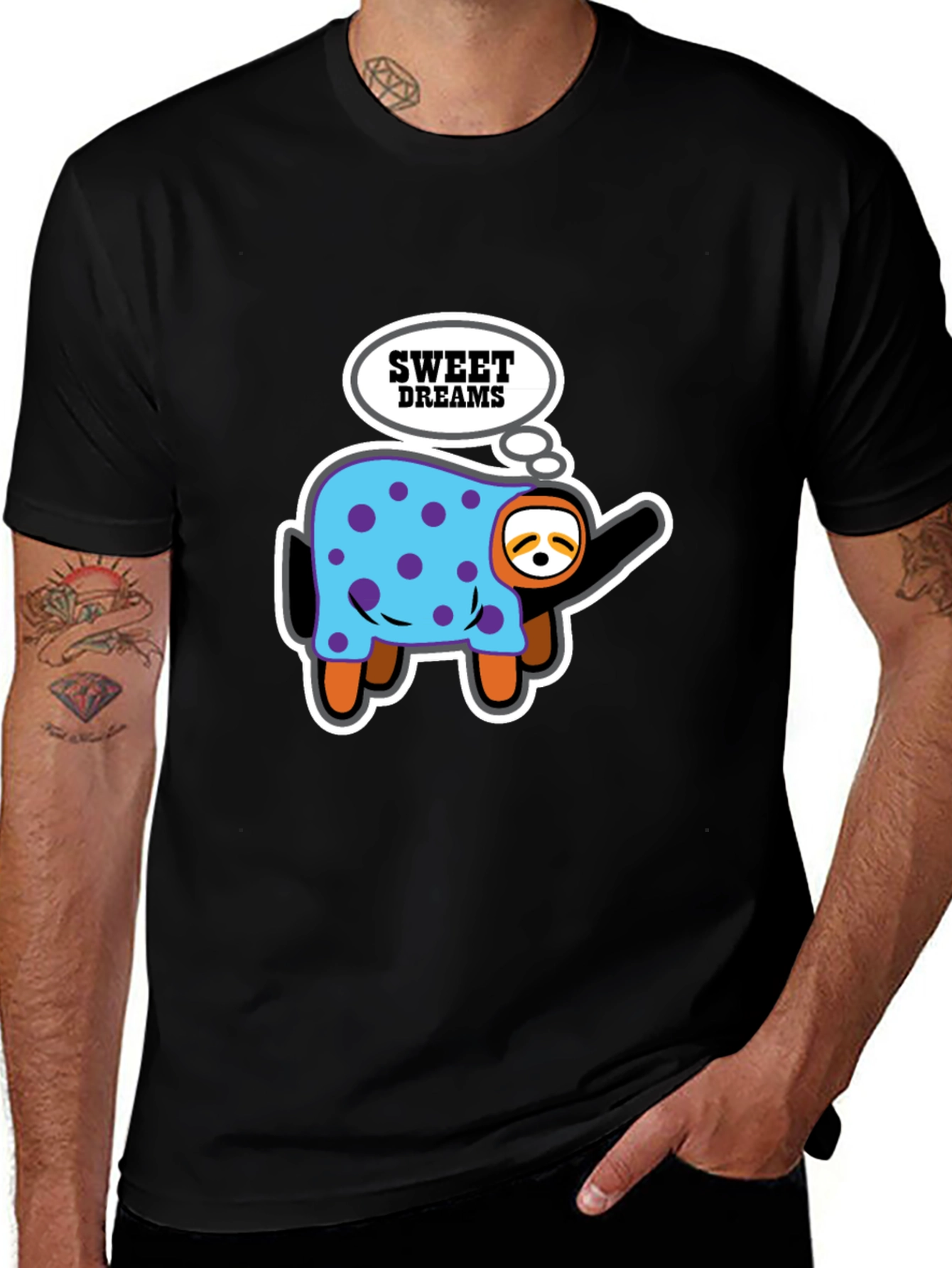 Variant 20 of Sweet Dreams Sloth Tee - Cute Cartoon T-Shirt